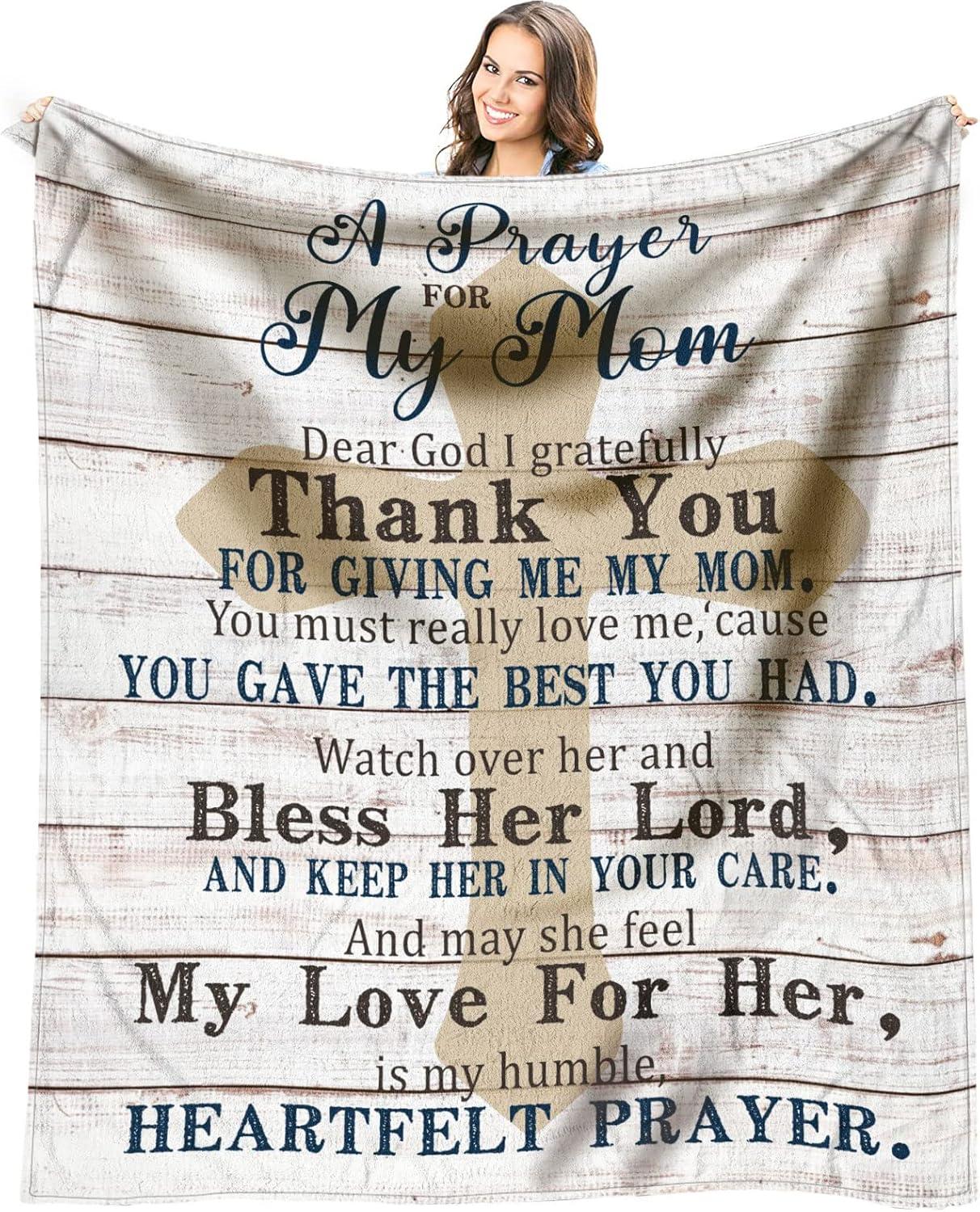 Heartfelt Prayer Lightweight Polyester Throw Blanket 60 x 50 inch