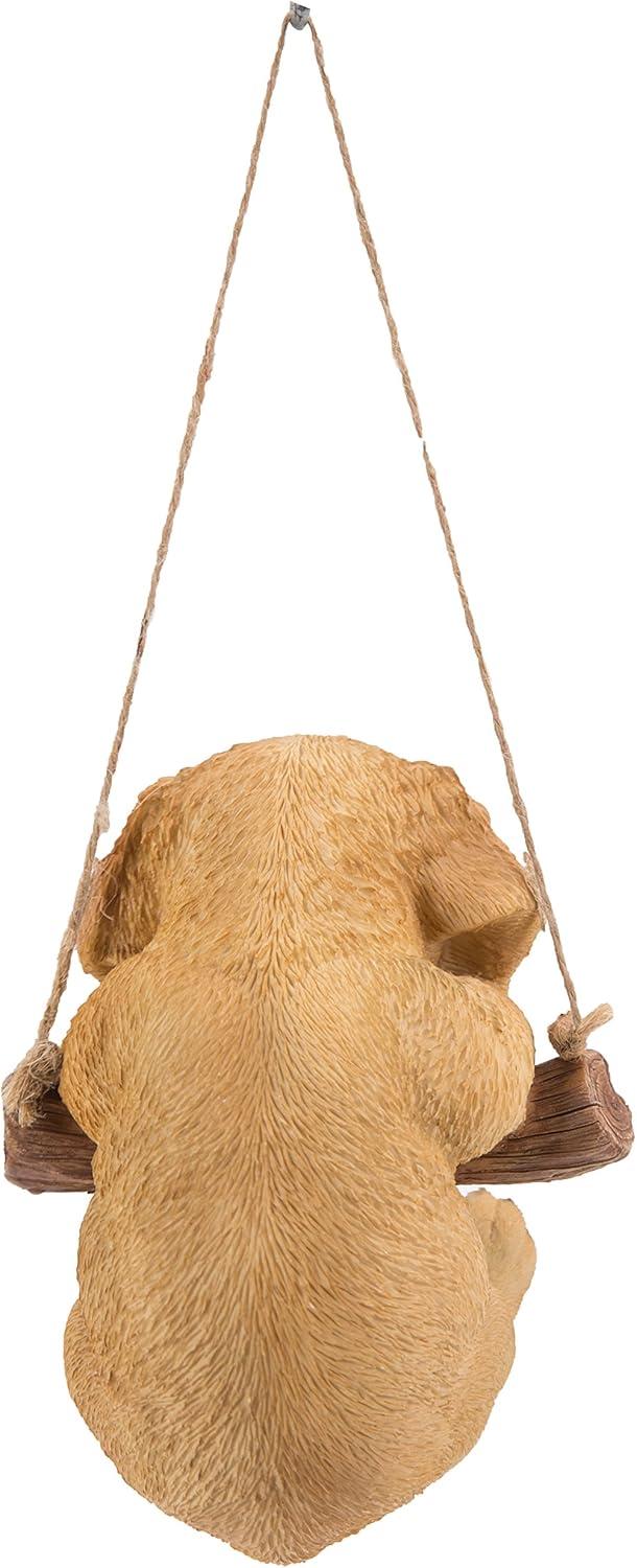 Hi-Line Gift Ltd. Hanging Golden Retriever Puppy Statue