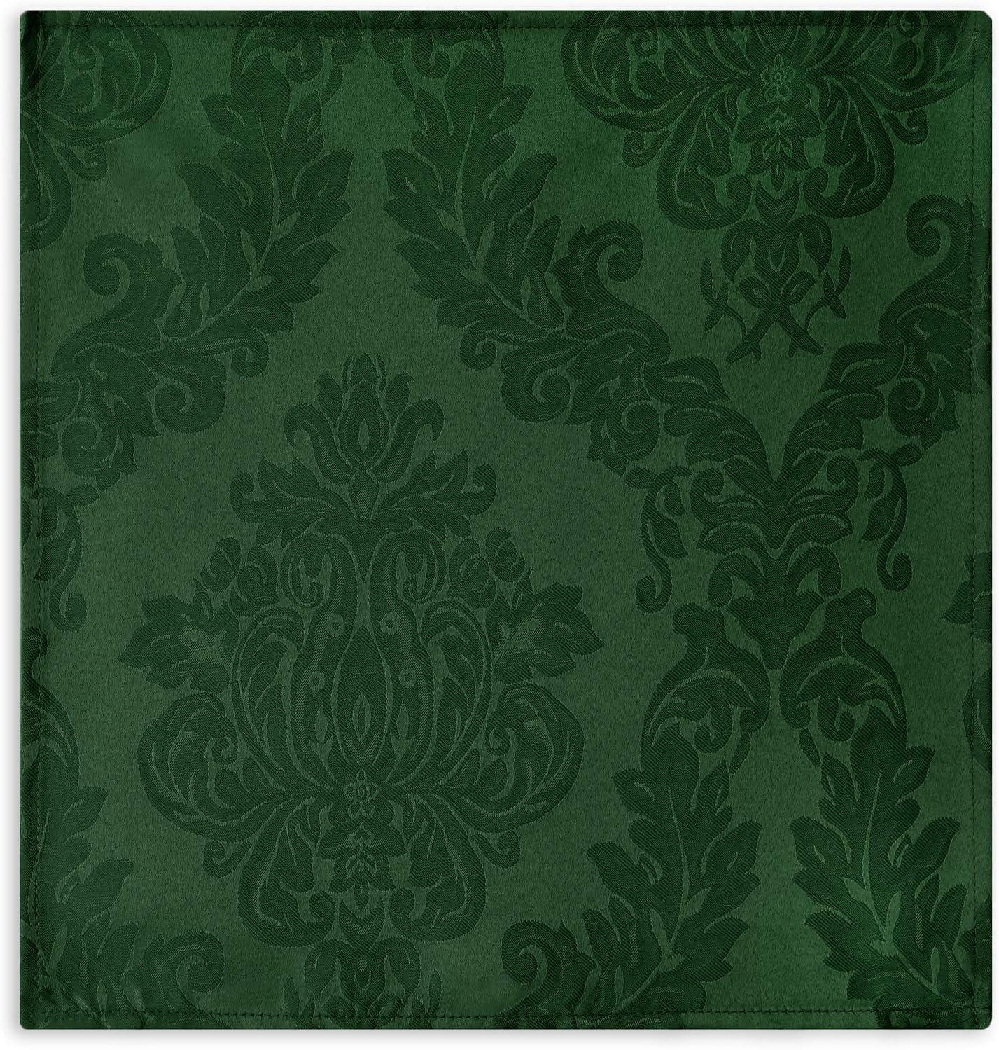 Elrene Barcelona Damask Stain Resistant Napkin Set of 4 - 17" x 17" - Elrene Home Fashions