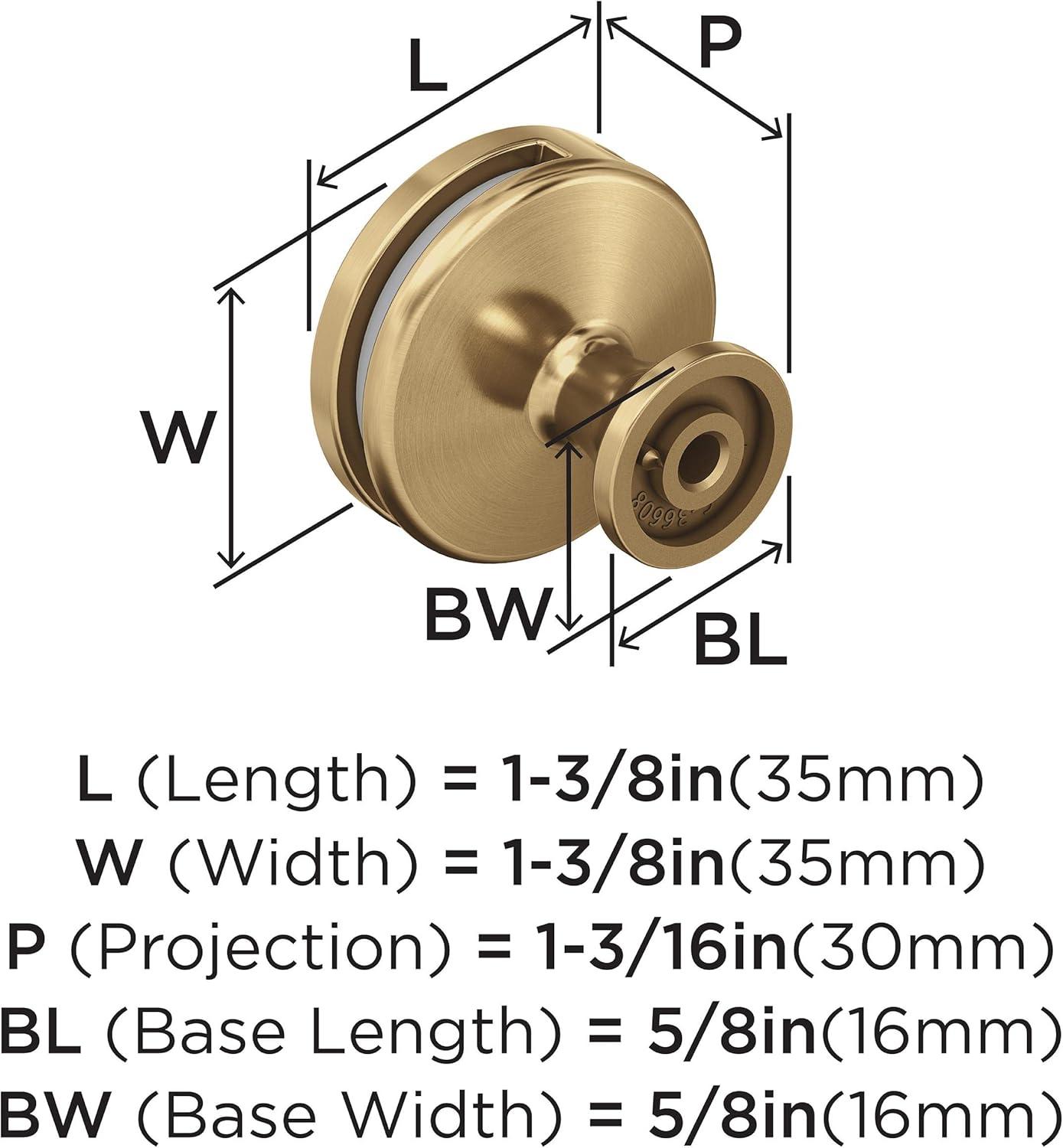 Oberon 1 3/8" Diameter Mushroom Knob