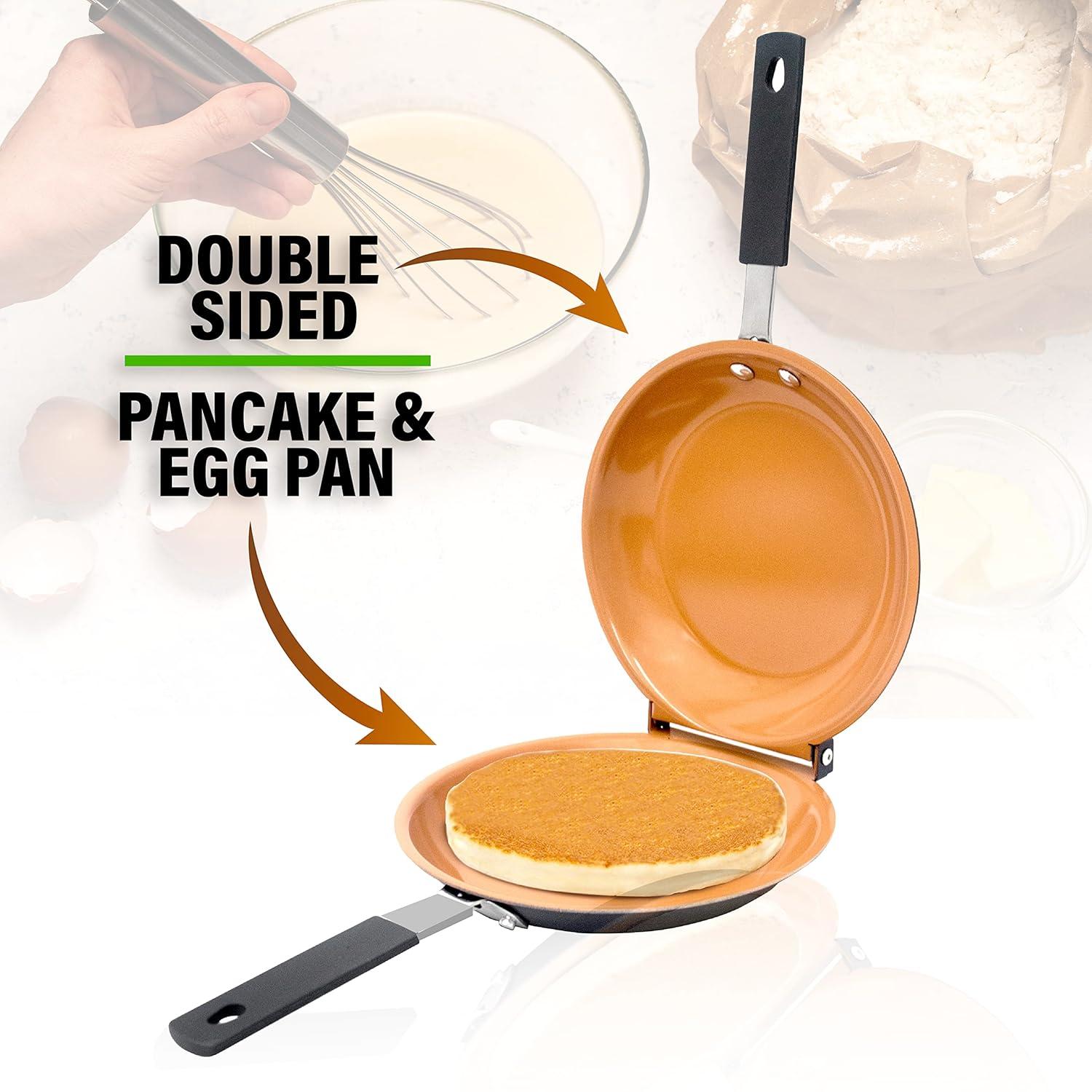 Gotham Steel Gotham Steel Nonstick Double Side Frying Pan Pancake Maker