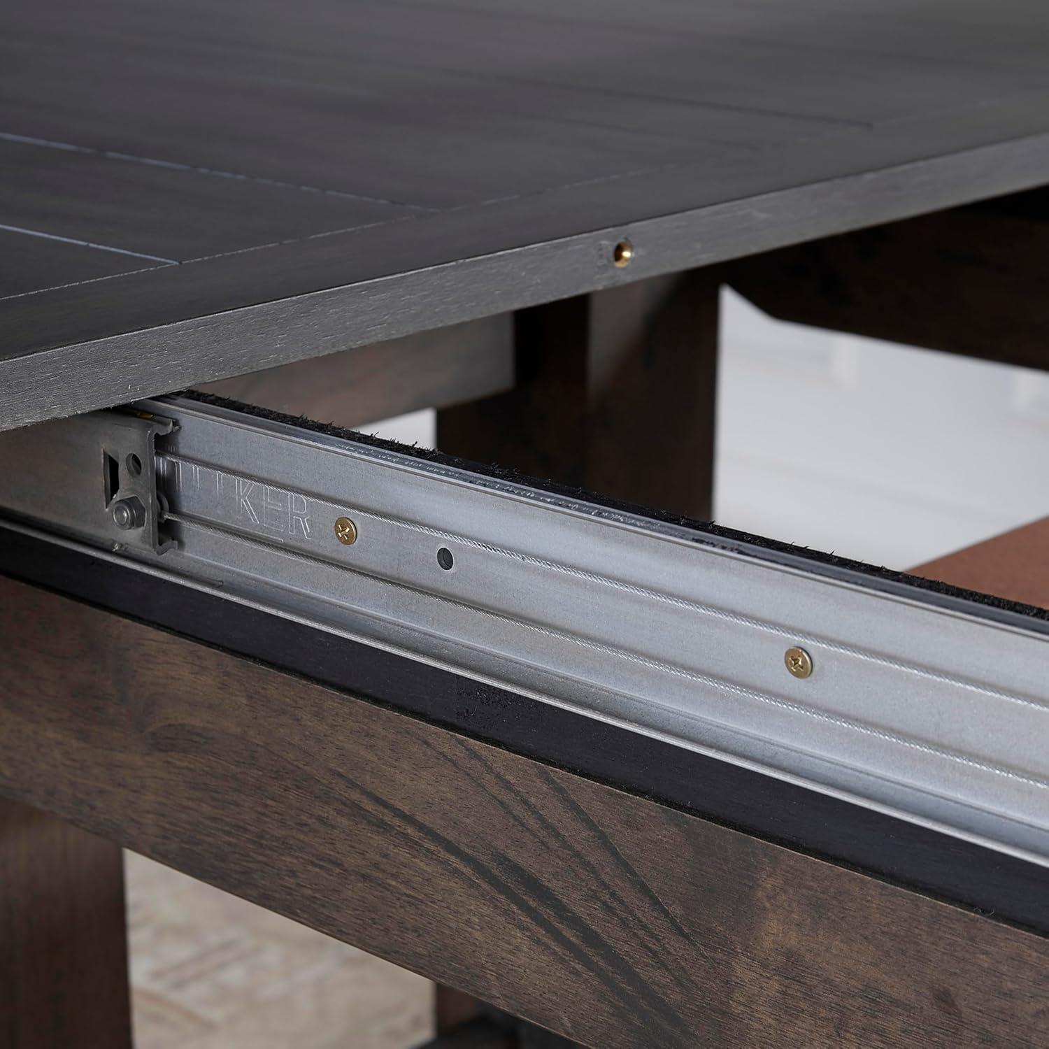 9pc Napa Dining Set Dusky Cedar - Steve Silver Co.: Farmhouse Style, Double Pedestal, Upholstered Chairs