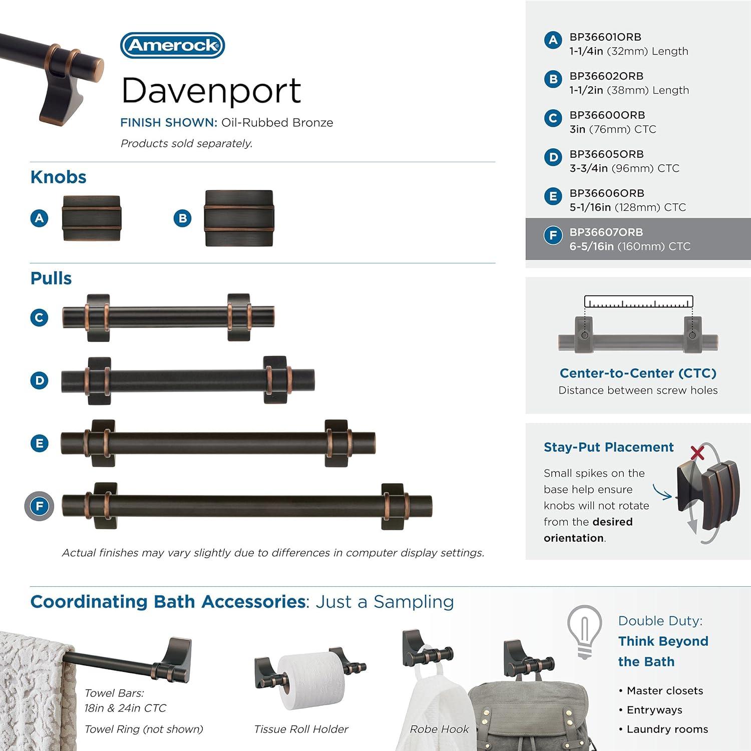 Amerock Davenport Cabinet or Drawer Pull