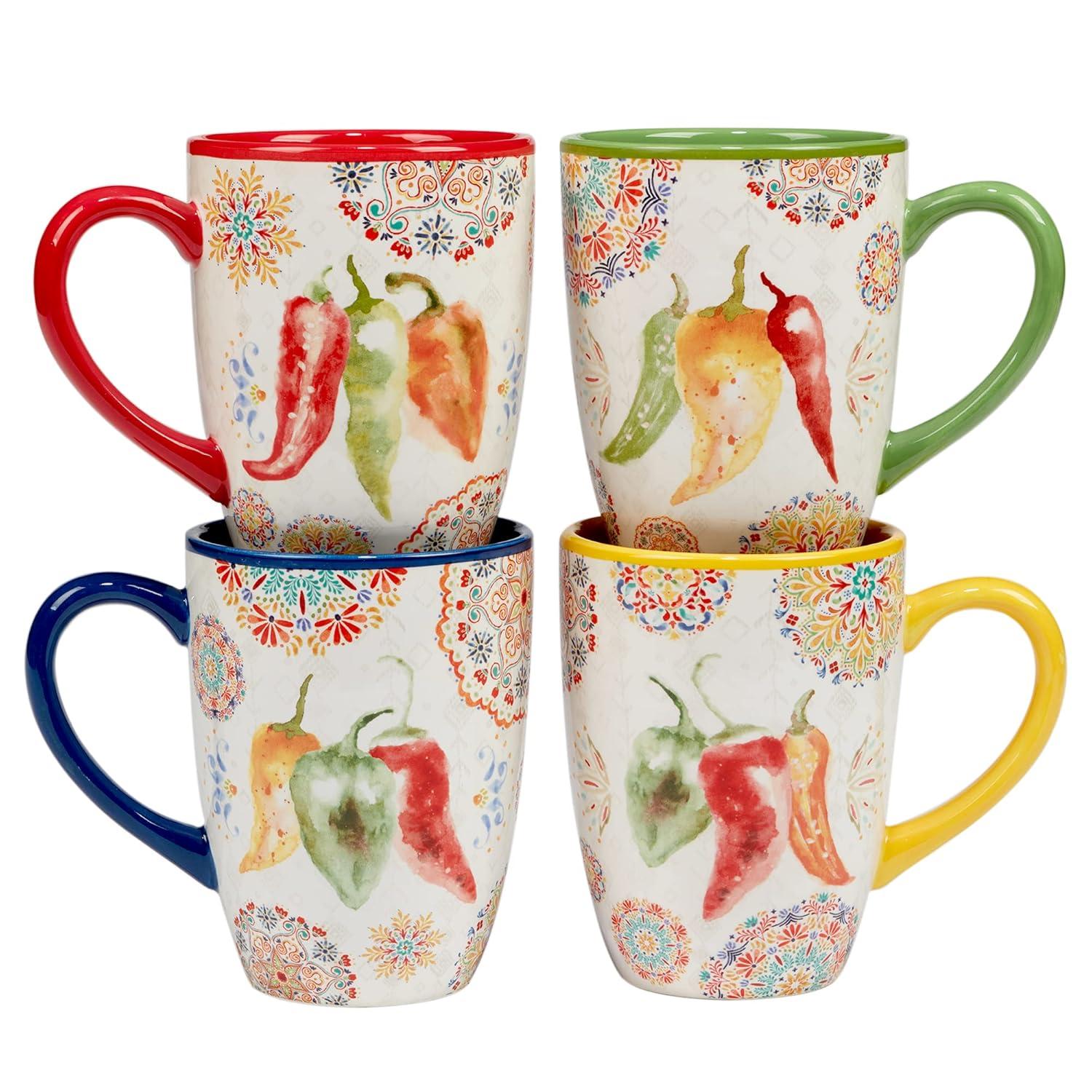 Certified International Certified International Sweet & Spicy Set Of 4 Mug