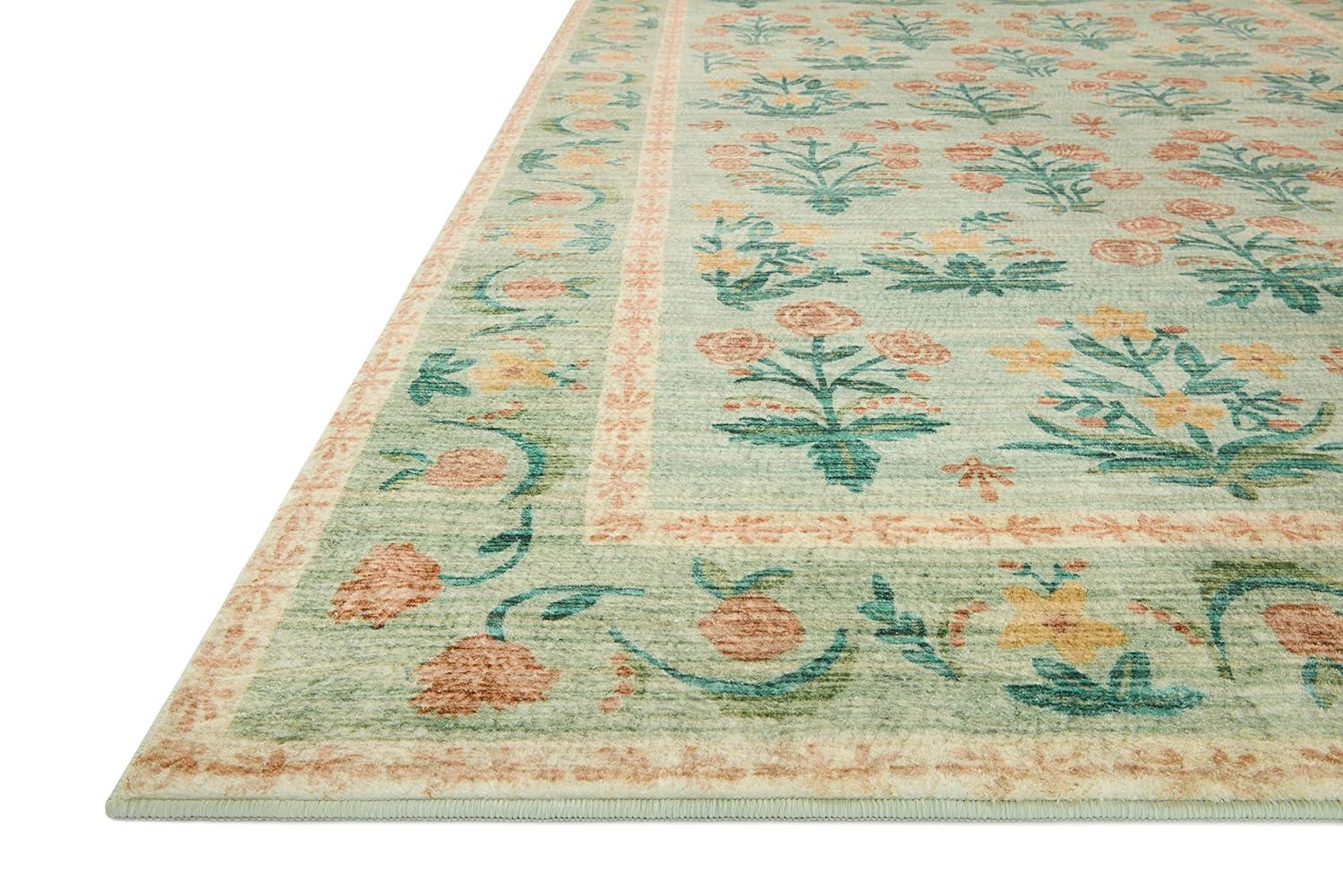 Rifle Paper Co. x Loloi Eden Mughal Rose Blush Rug feat. CloudPile