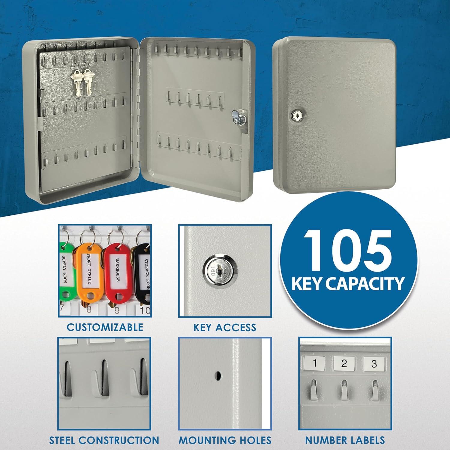 Barska 105 KEYS LOCK BOX GREY