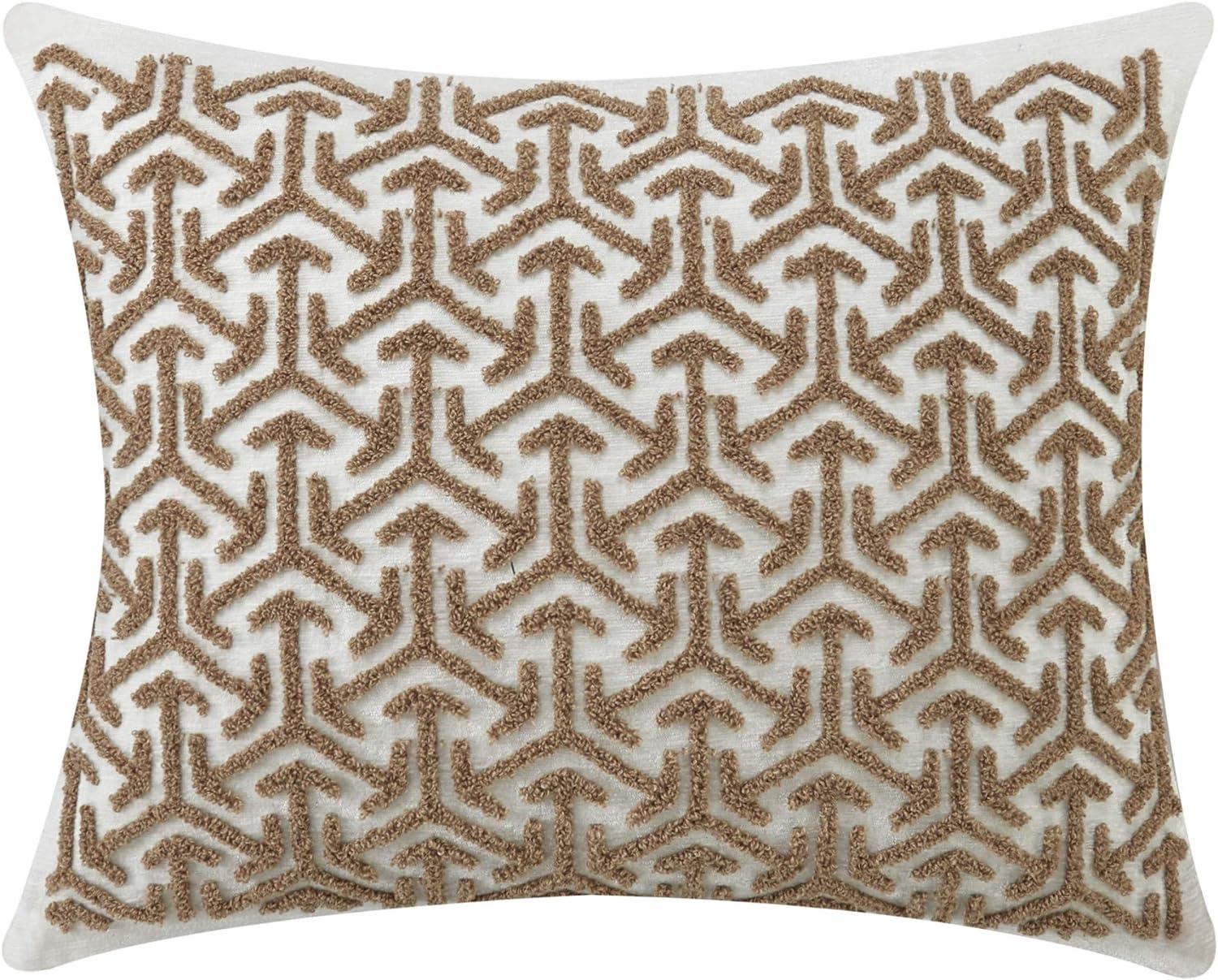 Chic Home Liliana 5-Piece Geometric Comforter Set, King, Beige