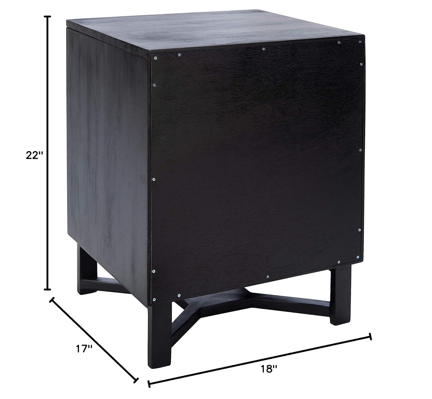 SAFAVIEH Hedwig Coastal 2 Drawer Nightstand, Natural