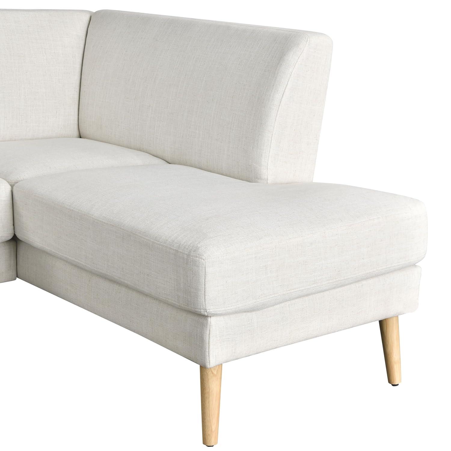Gomez Sofa Bumper Sectional Cream