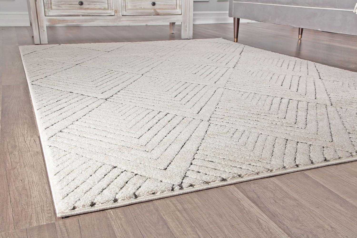 Cadence Contemporary Alabaster Area Rug