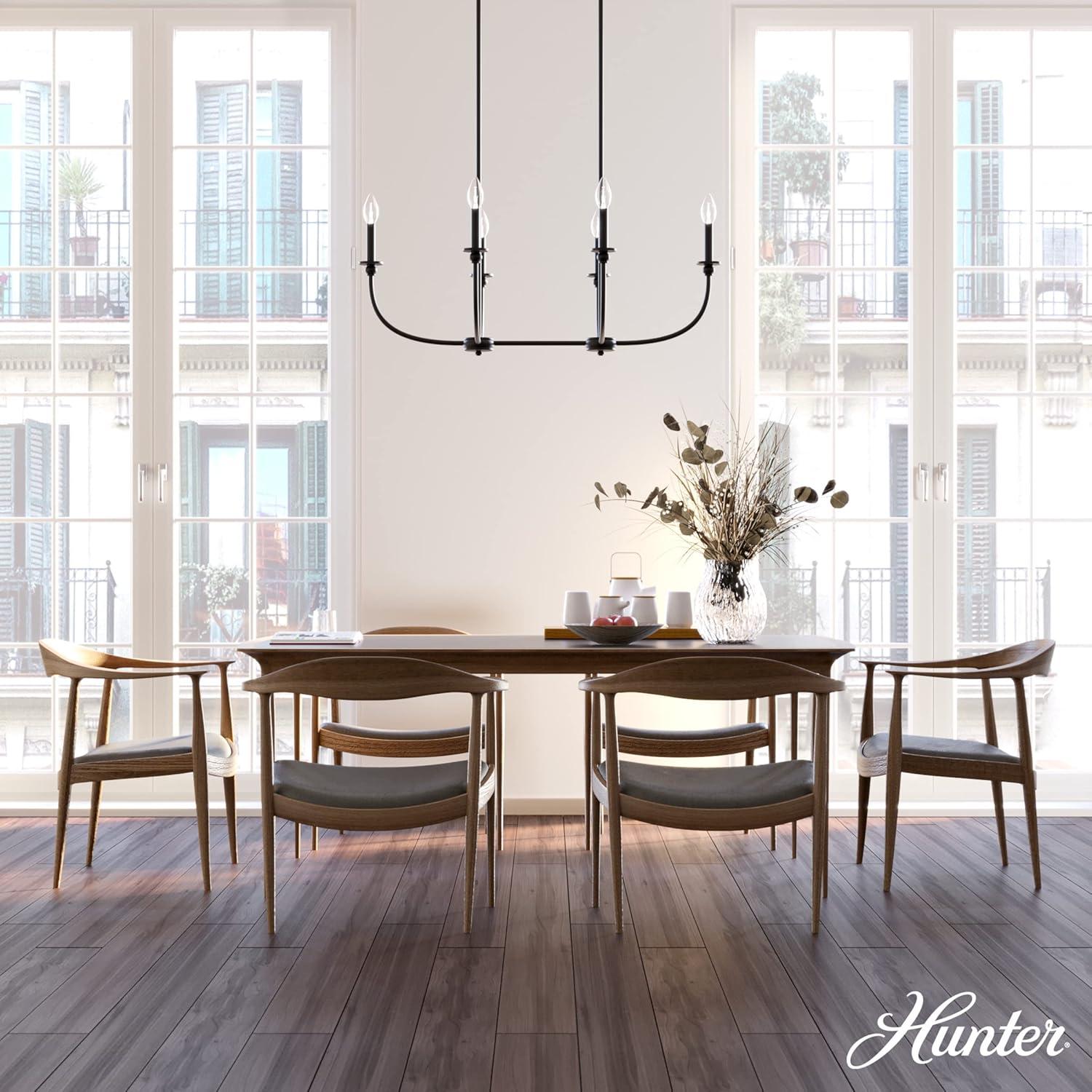Hunter Southcrest 6 Light Linear Chandelier Ceiling Light Fixture