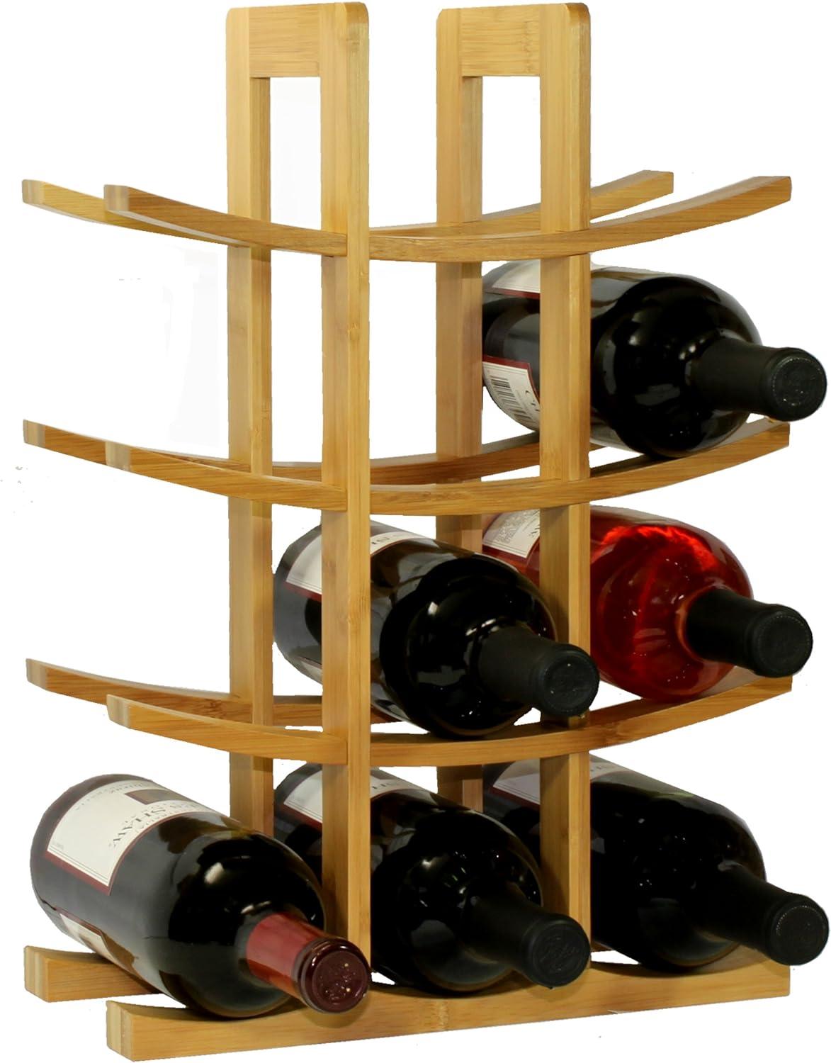 Oceanstar 12-Bottle Natural  Wine Rack