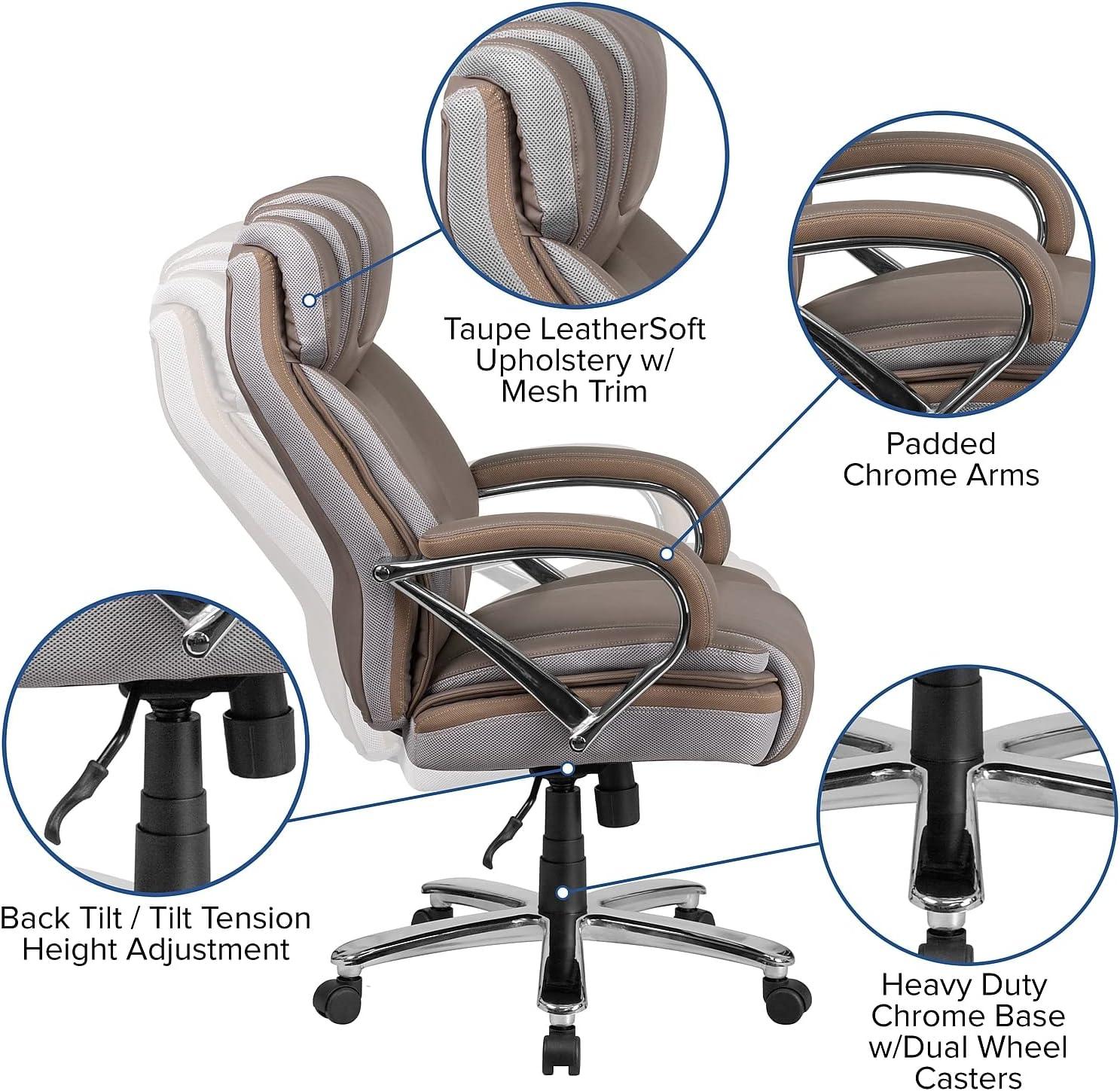 Molly Big & Tall LeatherSoft Executive Swivel Ergonomic Office Chair