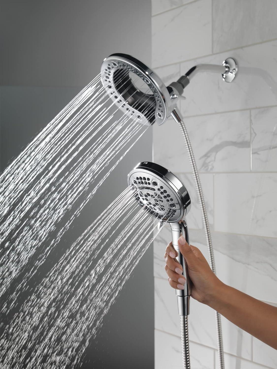 7-Spray In2ition Dual Shower Head with Handheld Spray, Handheld Shower Head with Hose