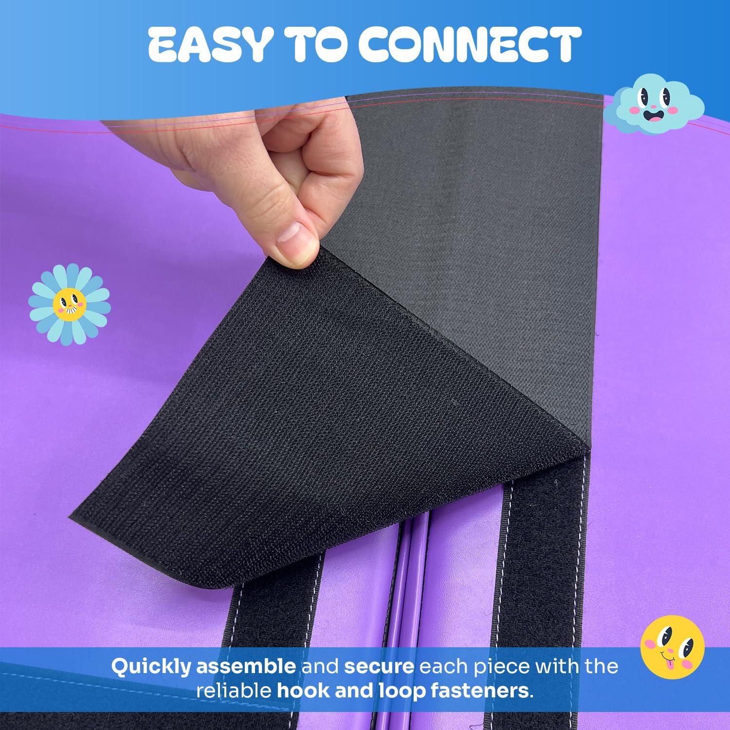 New Bounce Curved Corner Climber Ser - 6 Piece Climbing Set for Toddlers and Babies