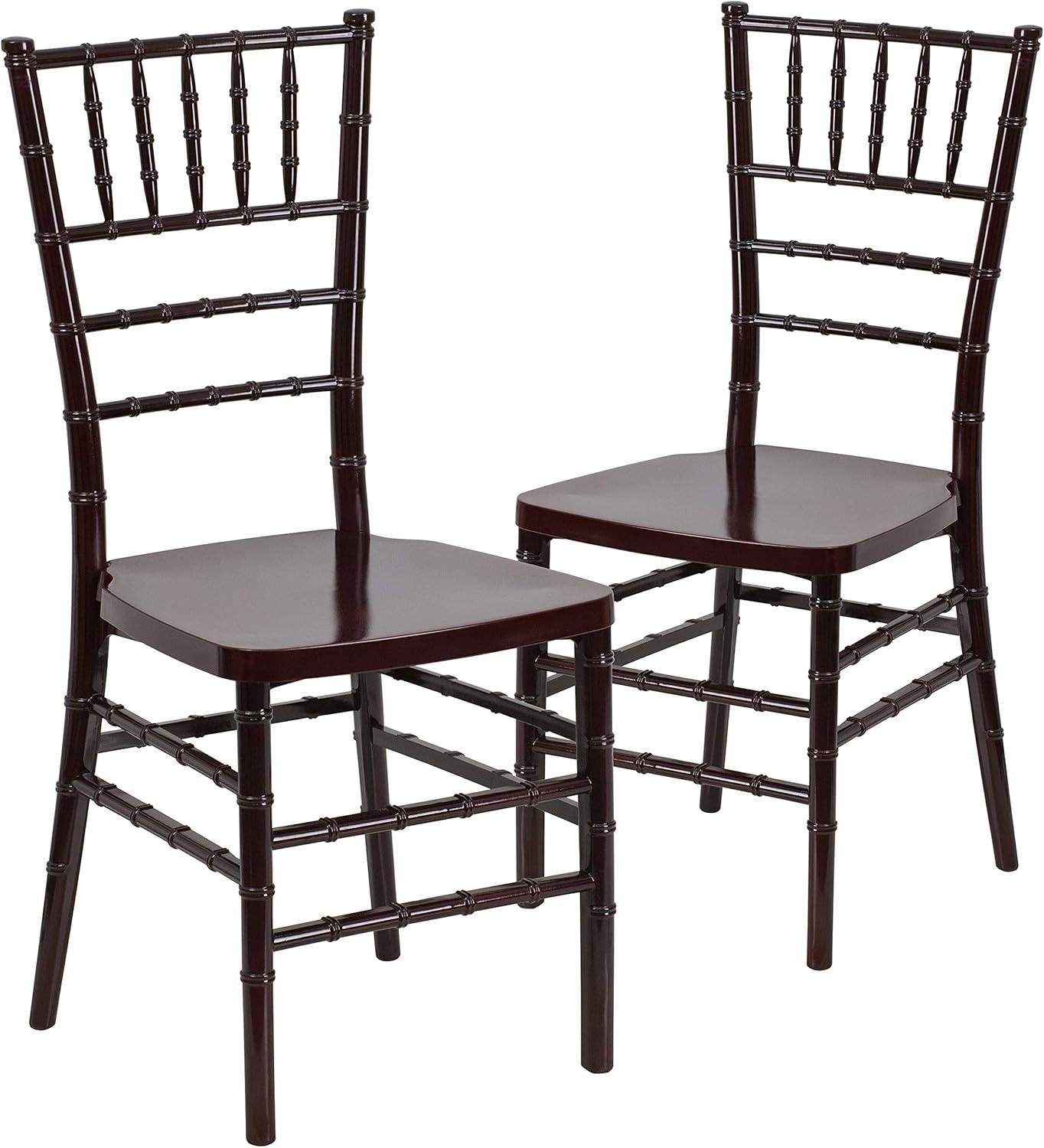Flash Furniture Emma Premium Series Resin Stacking Chiavari Chair (Set of 2)