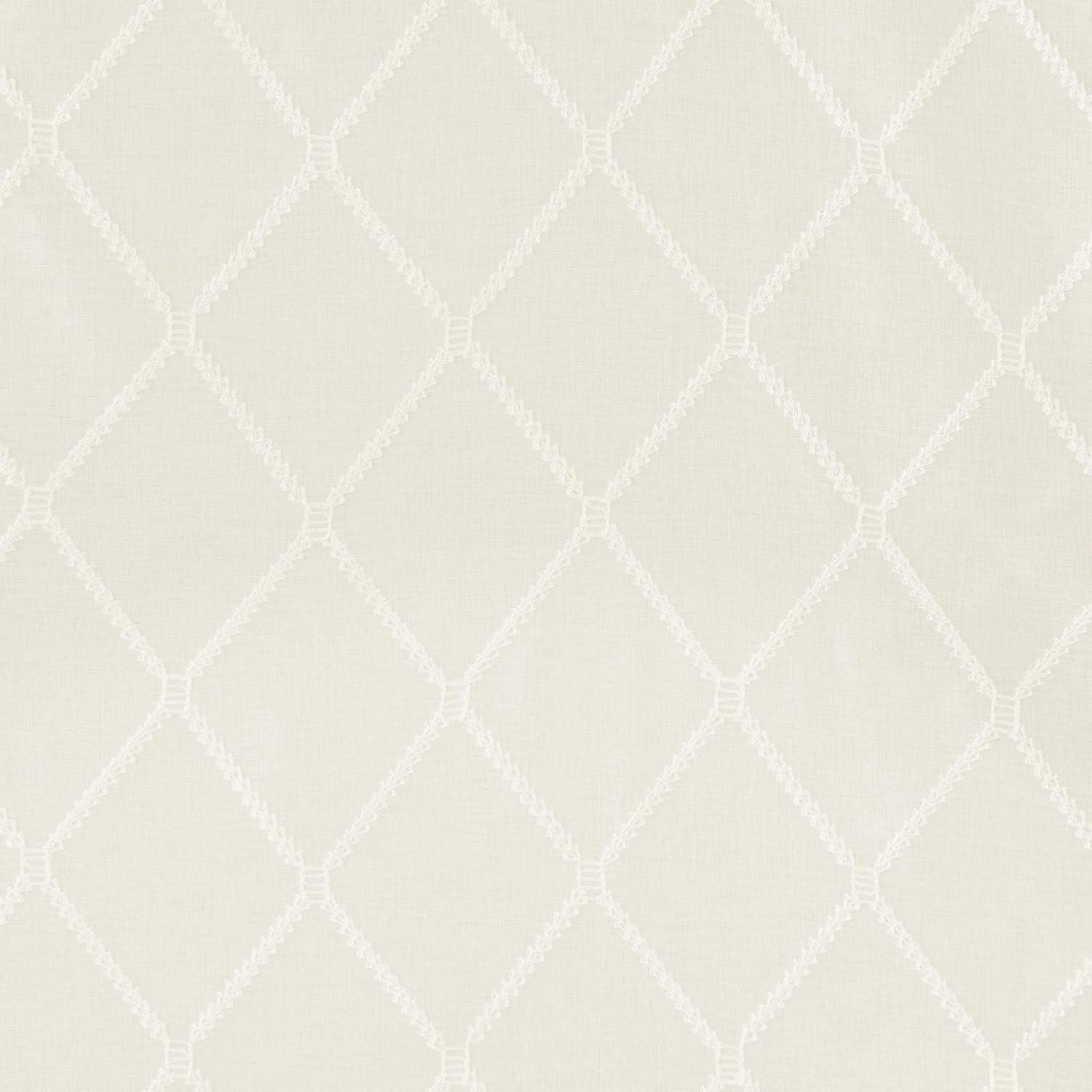 Madison Park Irina Solid Sheer Embroidered Single Window Scarf