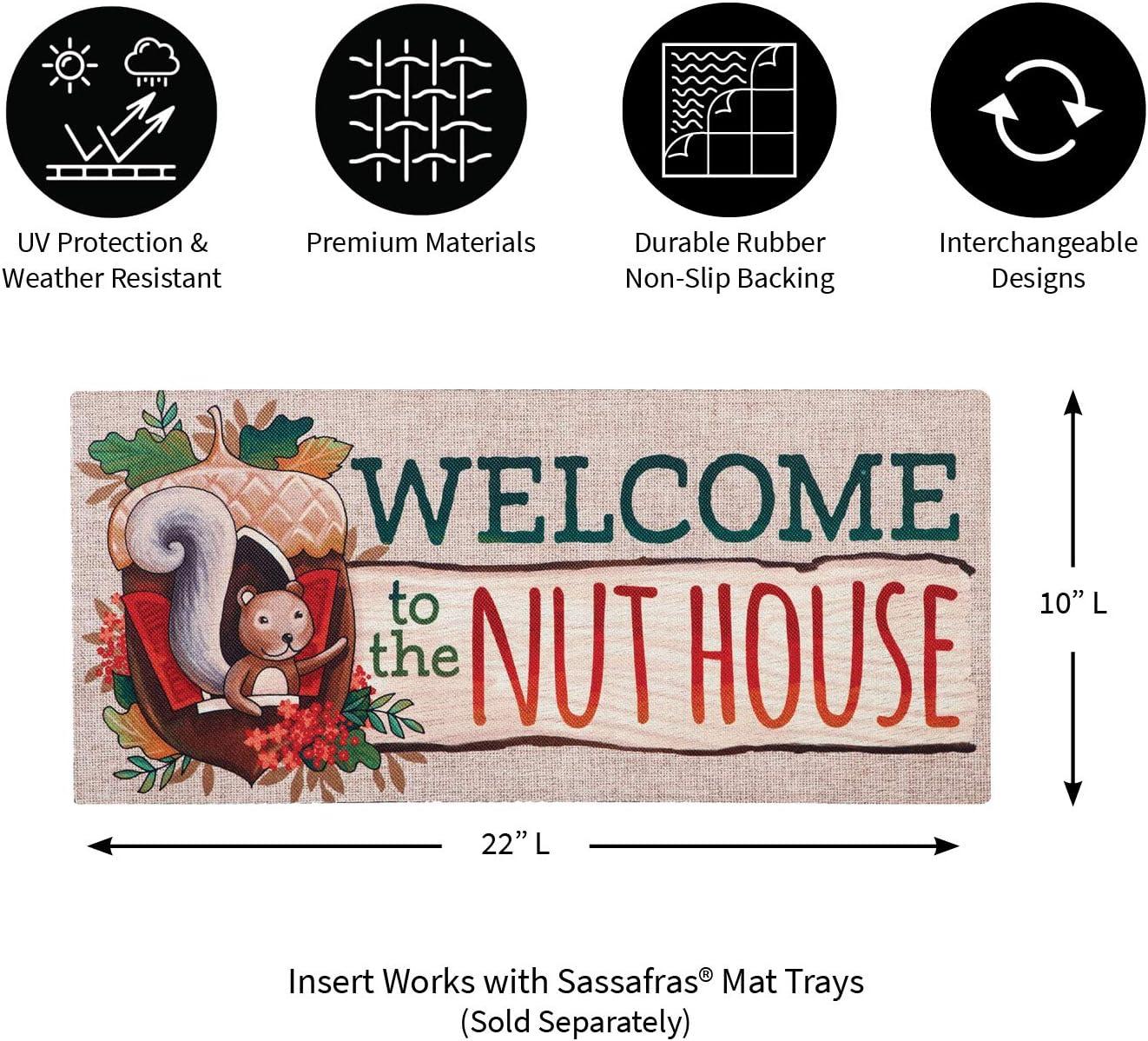 Trinx Middlesbrough Welcome To The Nut House Sassafras Indoor Door Mat