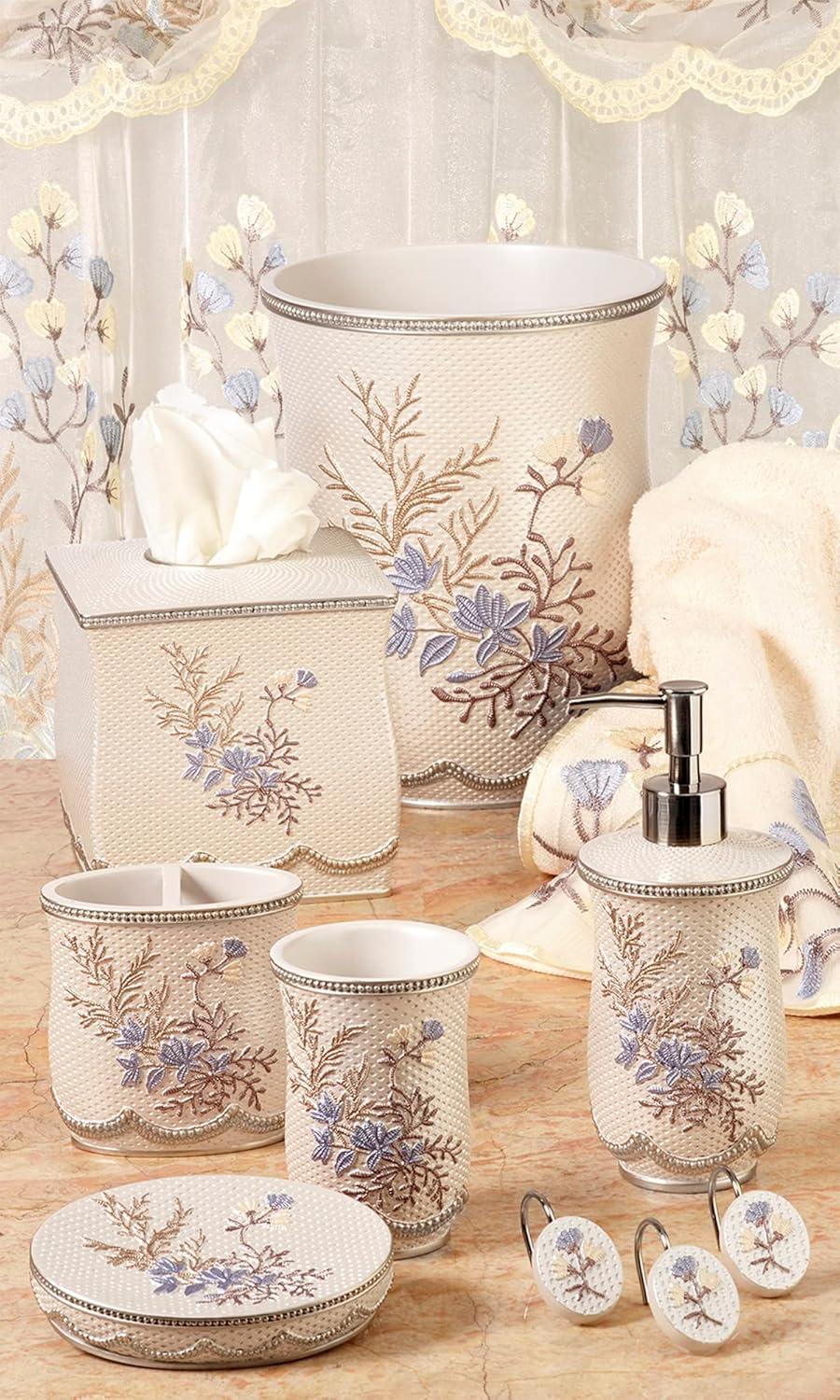 Popular Bath Capri, Tissue Box, Beige