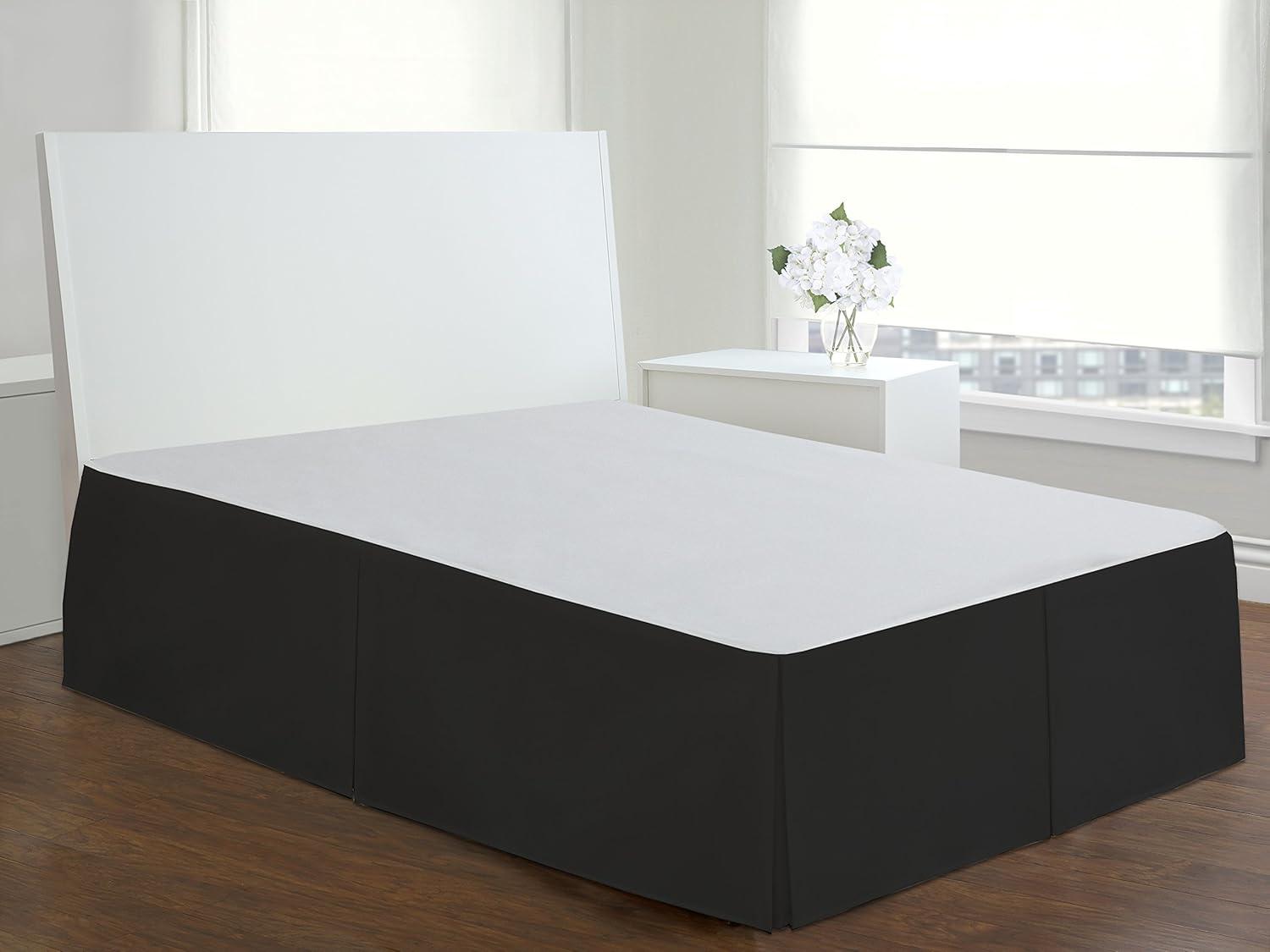 Fresh Ideas Fresh Ideas Tailored Poplin Bed Skirt, 14" Drop Length