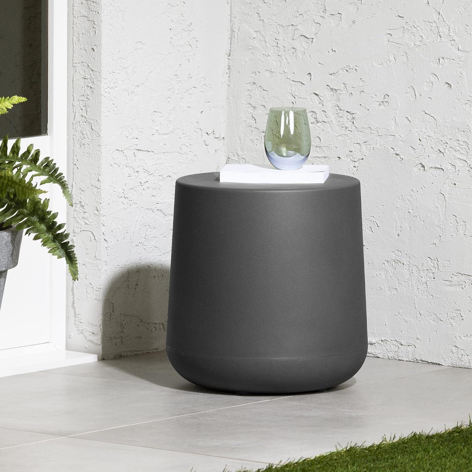 Dalya 15.75'' Plastic / Acrylic Outdoor Side Table