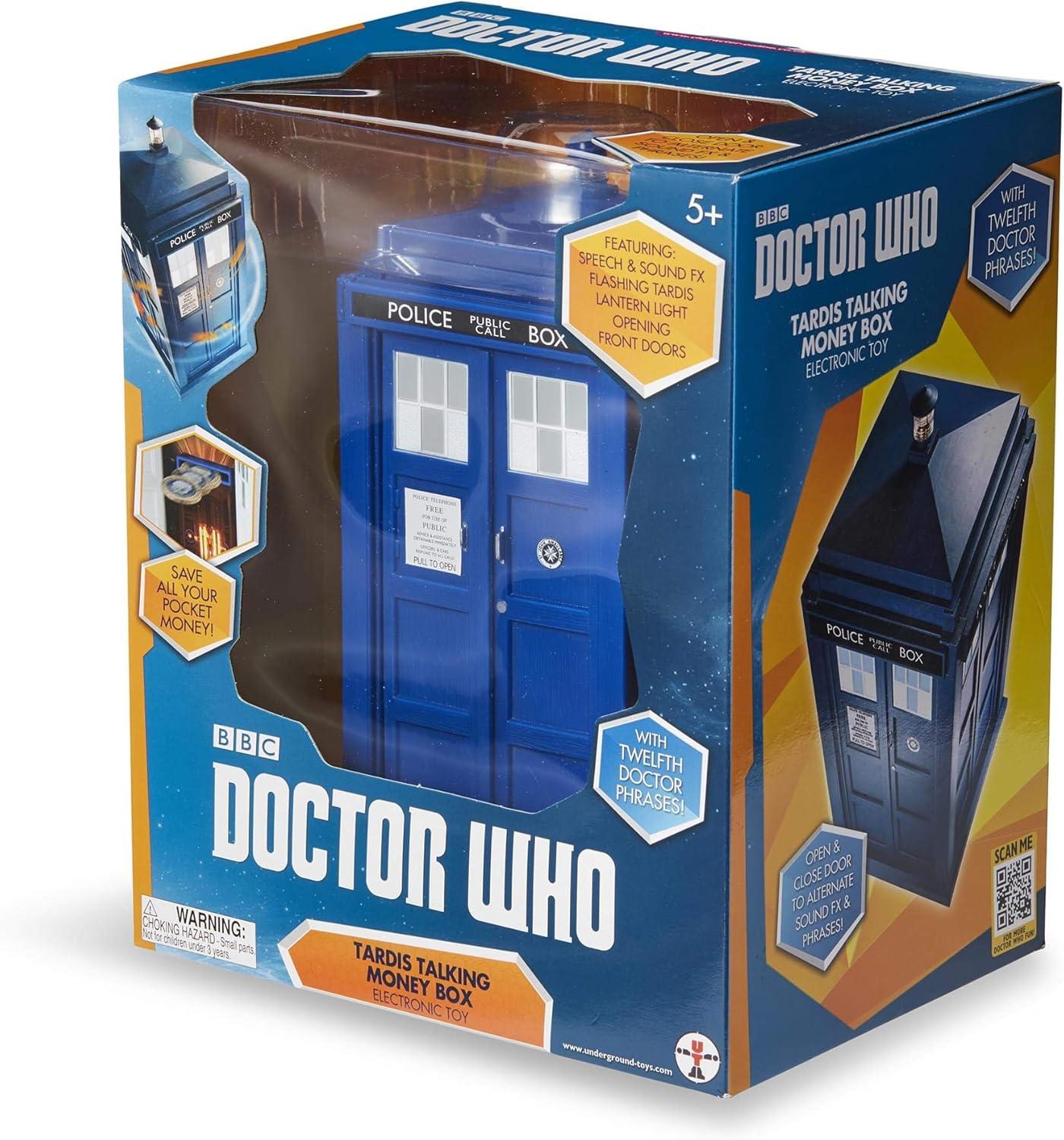 Seven20 Doctor Who Electronic TARDIS Talking Money Bank
