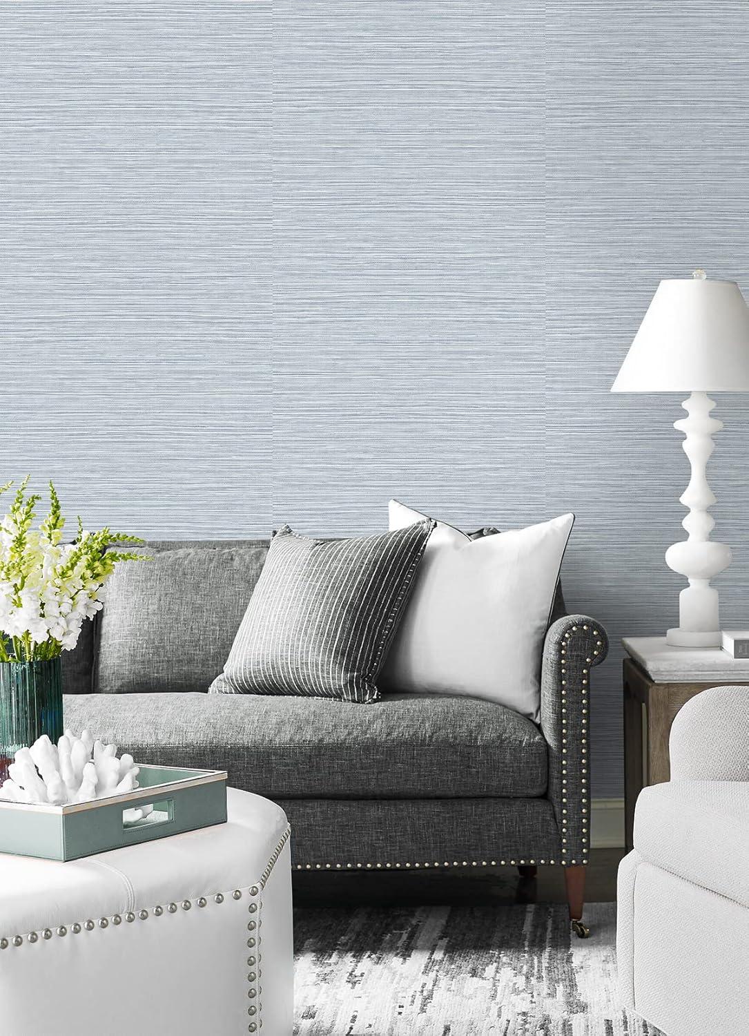 NextWall Lillian August Faux Luxe Sisal Peel and Stick Wallpaper