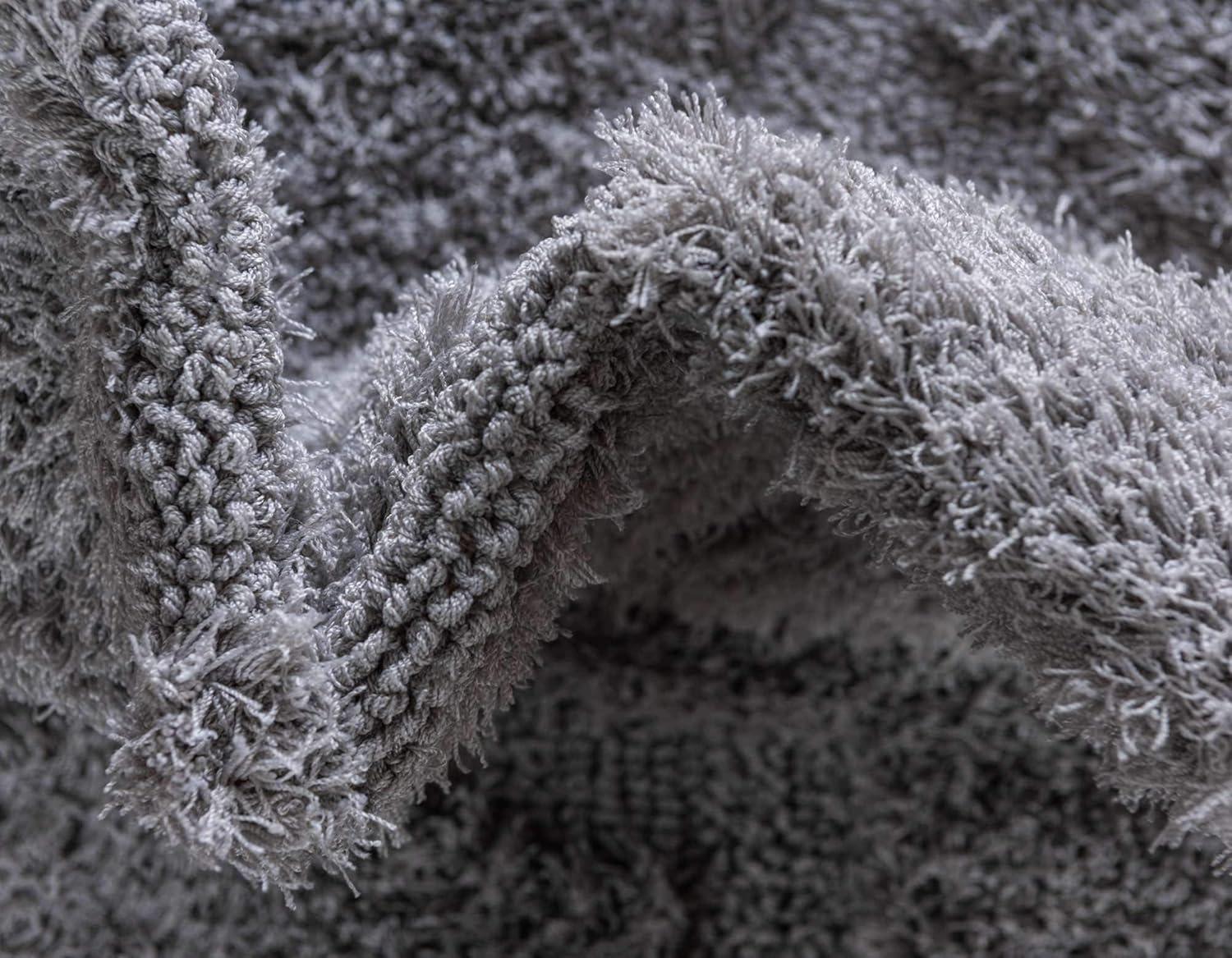 Unique Loom 5' 1 x 8' 0 Gray Trellis Shag Traditional Area Rug