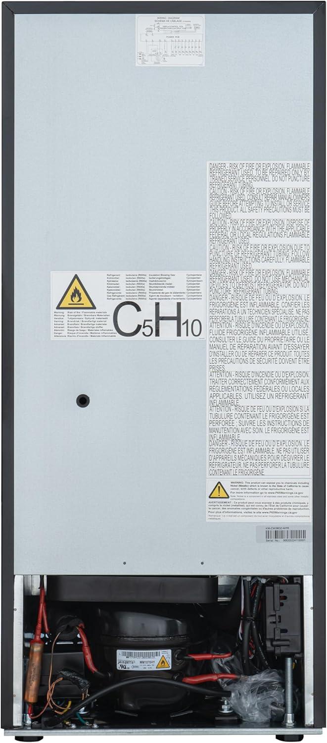 KoolMore KoolMore Reserve 15 in. Under-Counter Panel Ready Dual Zone 23 Bottle Wine Cooler Shelves