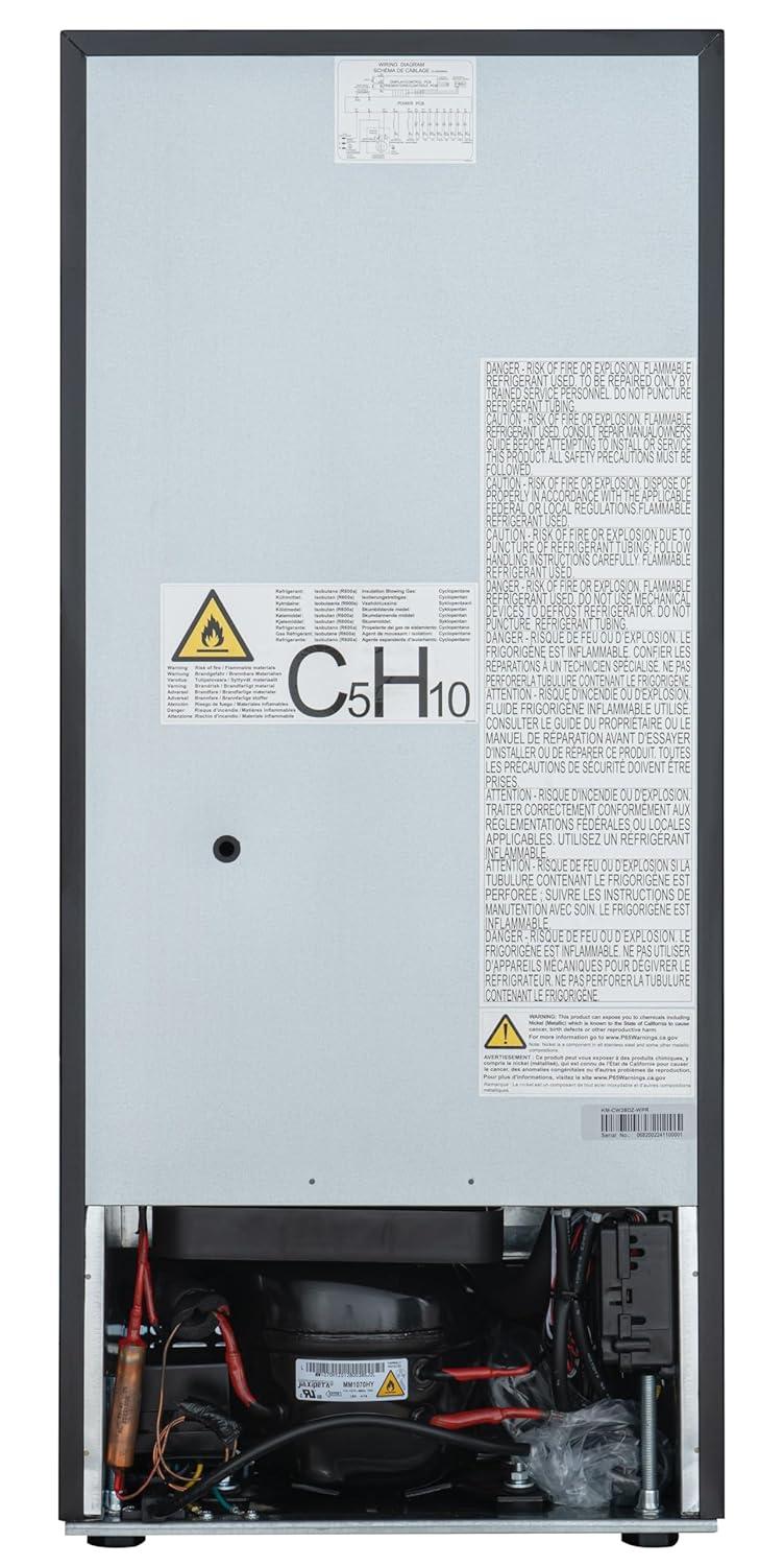 KoolMore KoolMore Reserve 15 in. Under-Counter Panel Ready Dual Zone 23 Bottle Wine Cooler Shelves