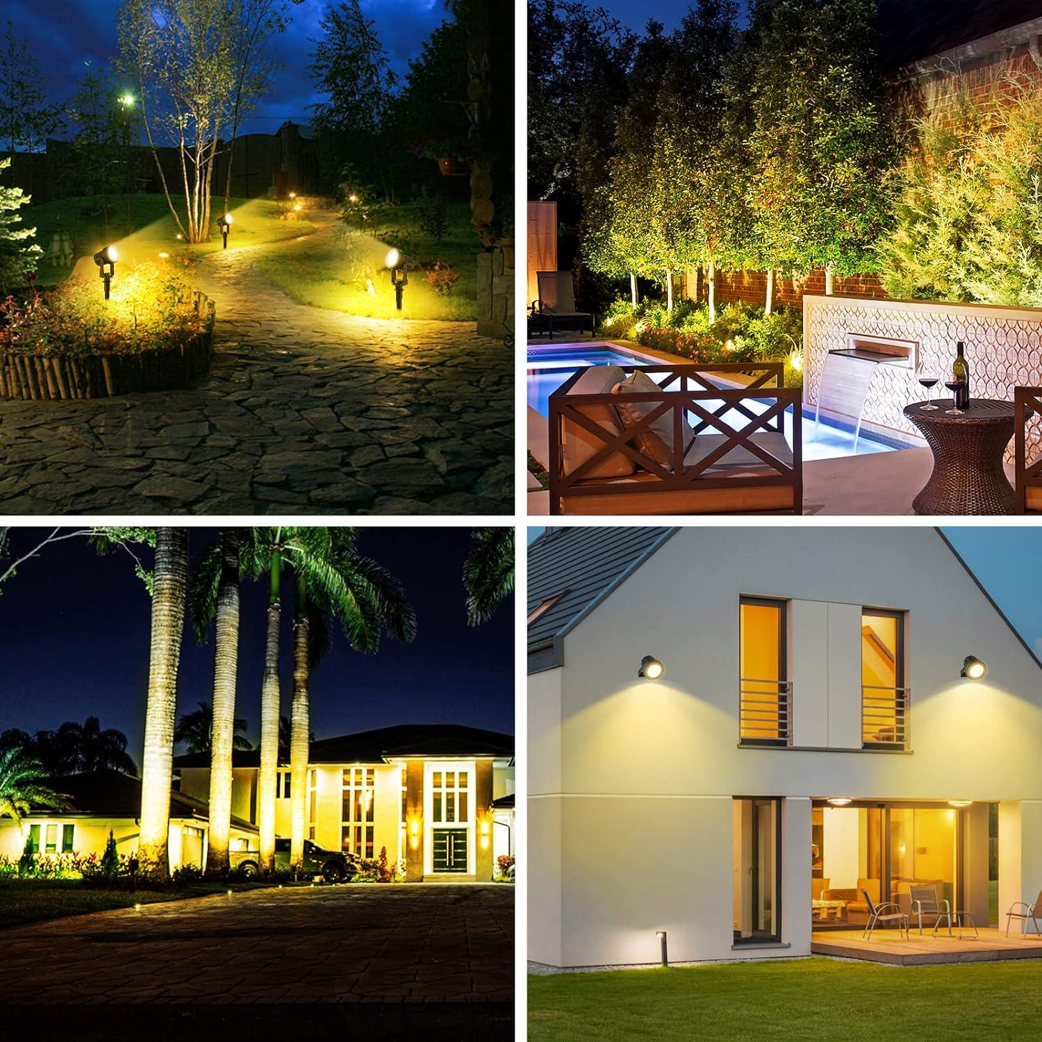 outdoors Solar Spotlights IP65 LED Lights Outdoor Landscaped Courtyard Garden Solar lamp