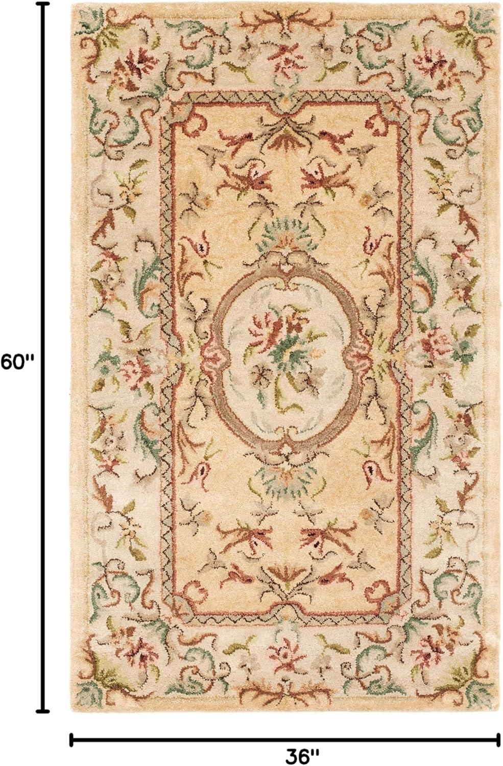 Bergama Area Rug in Light Gold/Beige