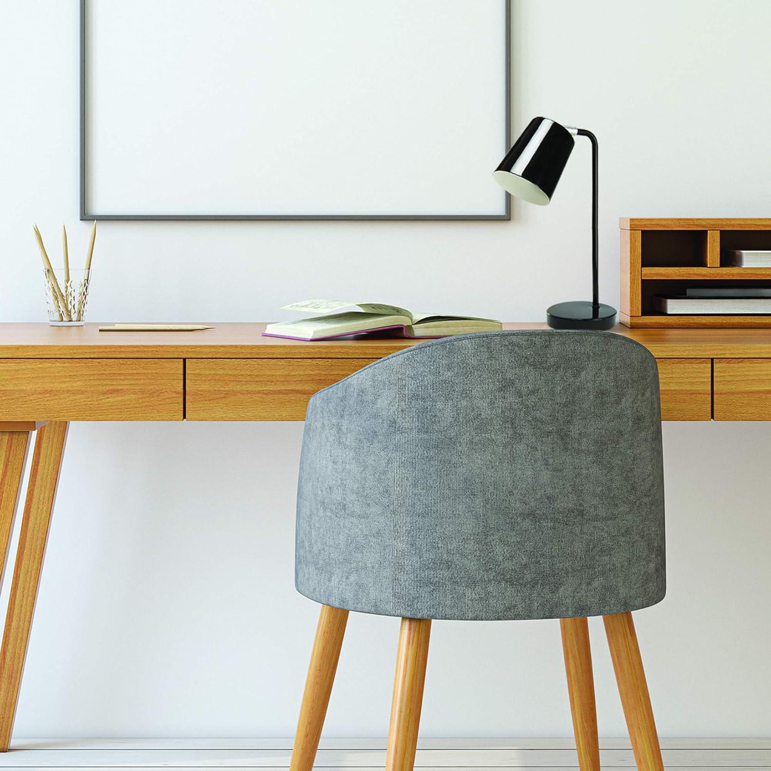 White Adjustable Metal LED Desk Lamp with Touch Switch