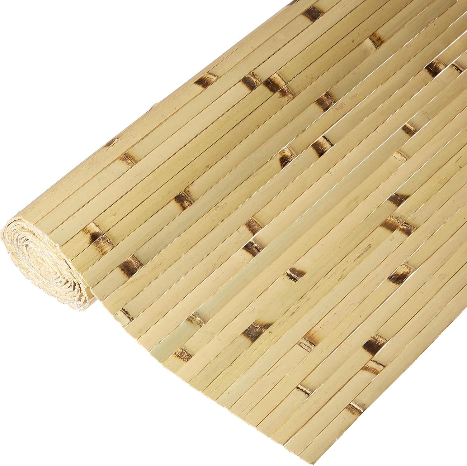 Natural Bamboo Tambour Weave Wall Paneling 4' x 8'