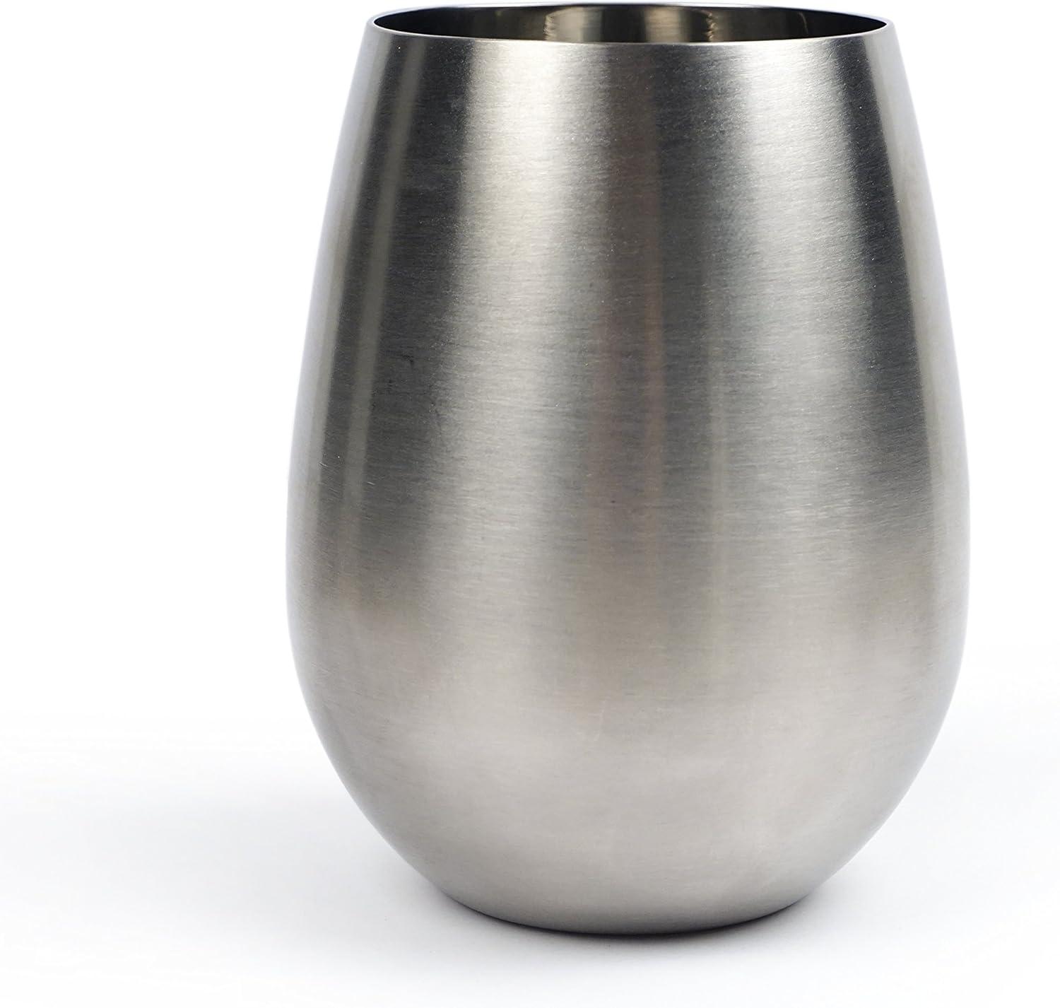 Stainless Steel Wine Glass Stemless - 11 oz