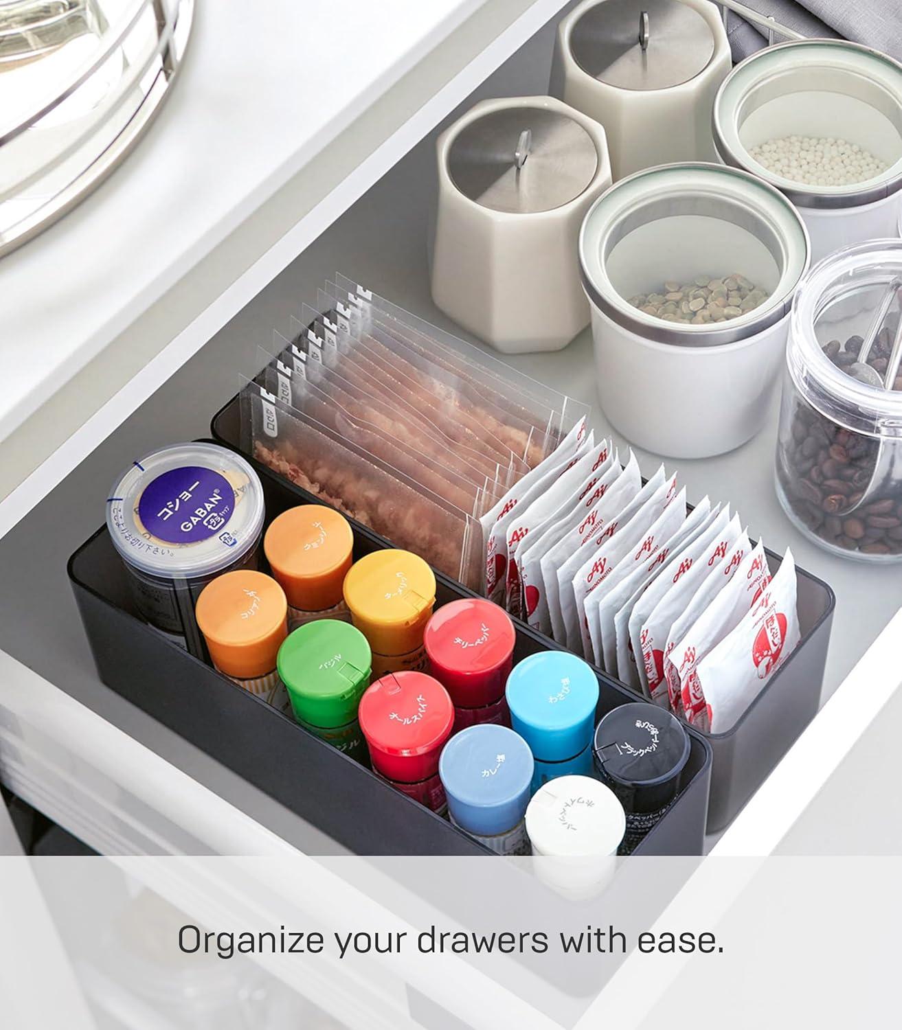Yamazaki Home Yamazaki Home Stackable Organizers [Set Of 2] - Four Sizes, Deep