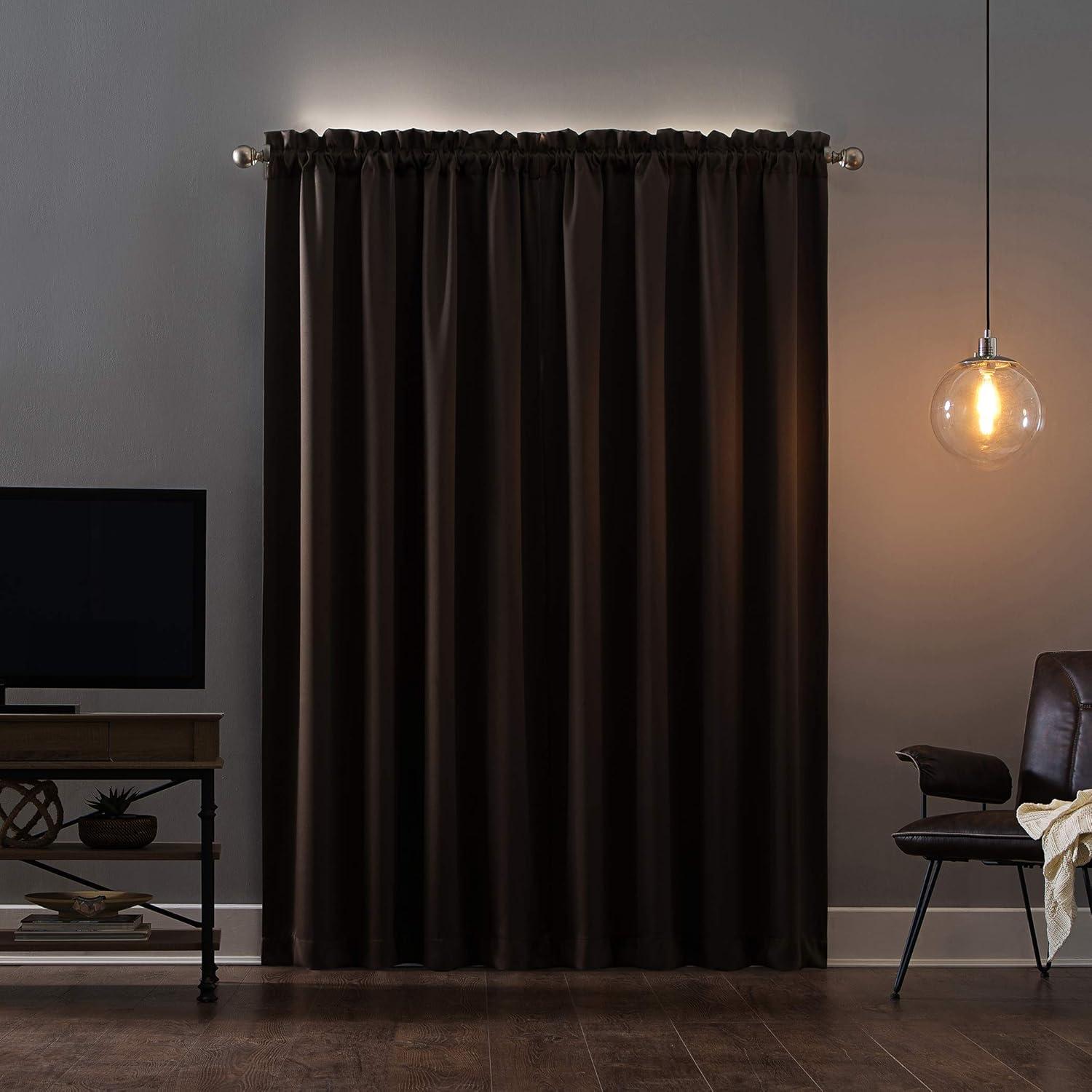 Sun Zero Oslo Theater Grade Extreme 100% Blackout Rod Pocket Curtain Panel