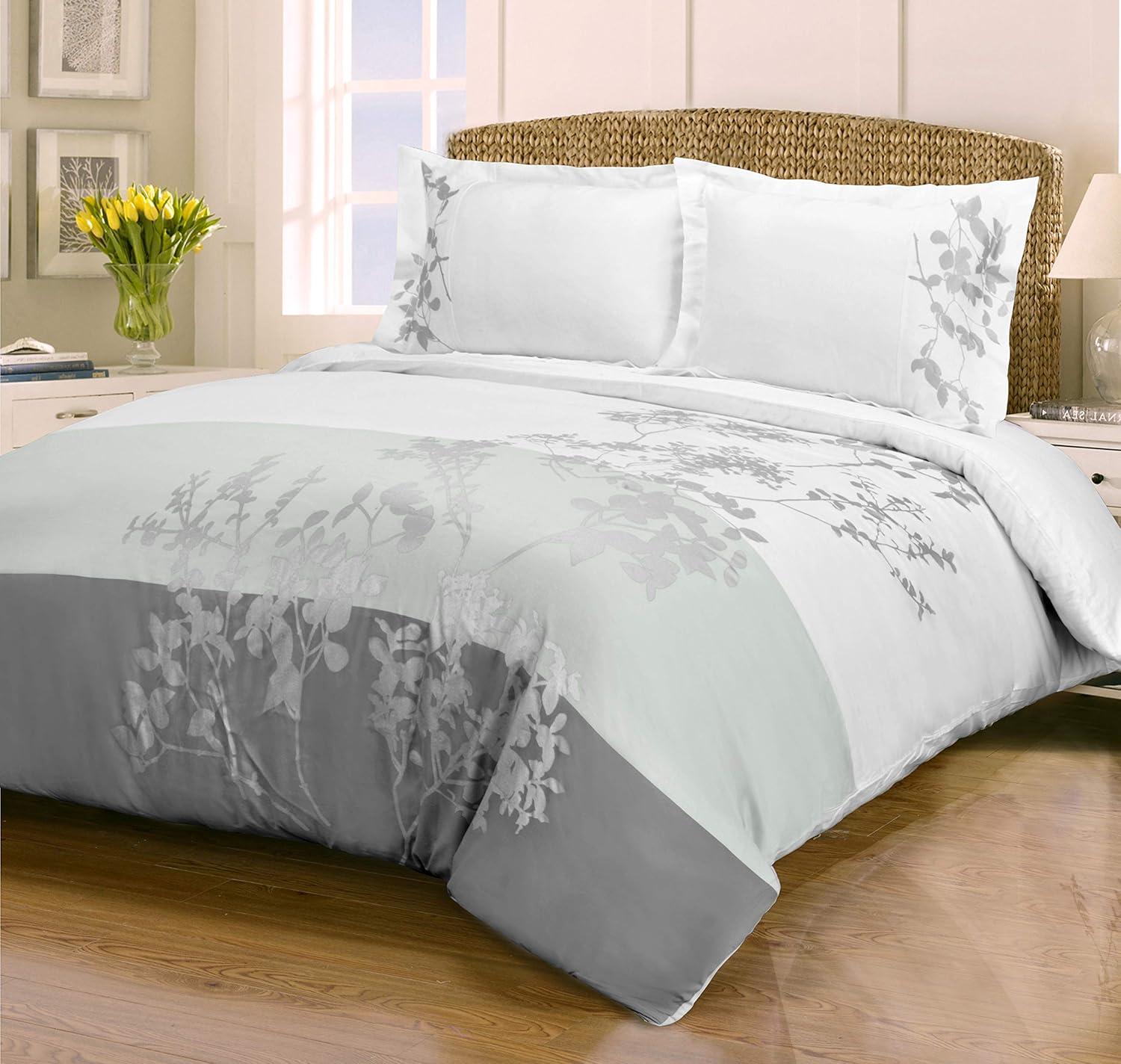 Bandera 3 Piece 100% Cotton Floral Duvet Cover Set