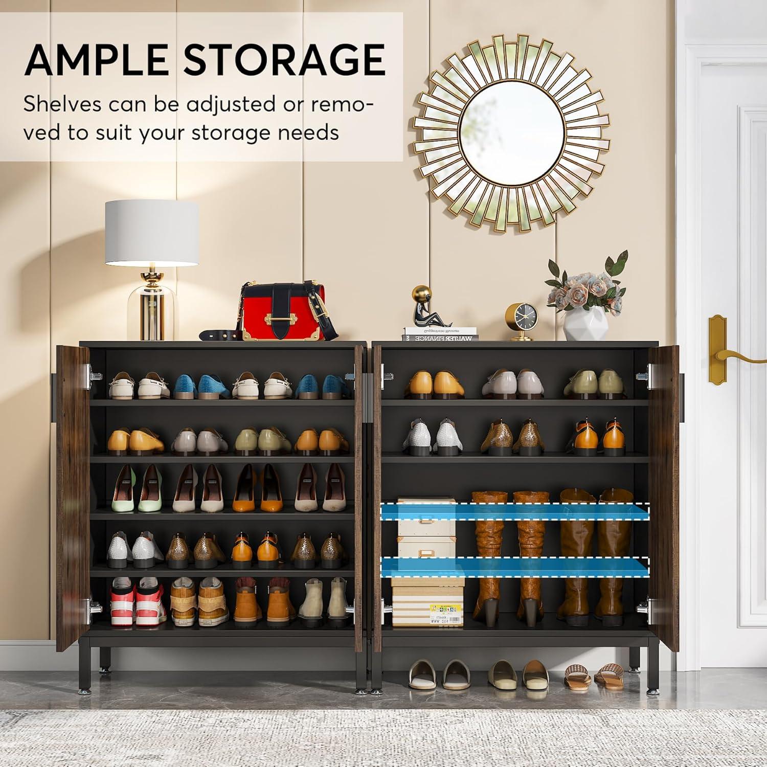 20 Pair Shoe Storage Cabinet