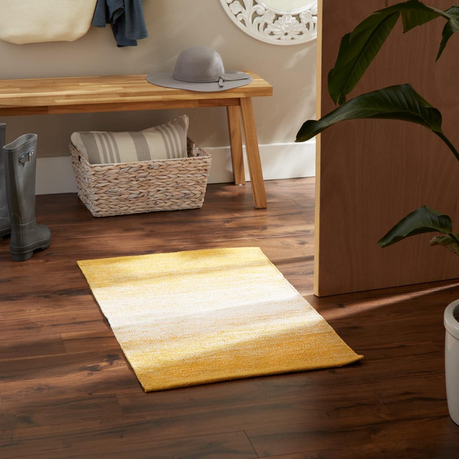 Design Imports Kristin Ombre Stripe Rug - Honey Gold - 2 X 3 Ft