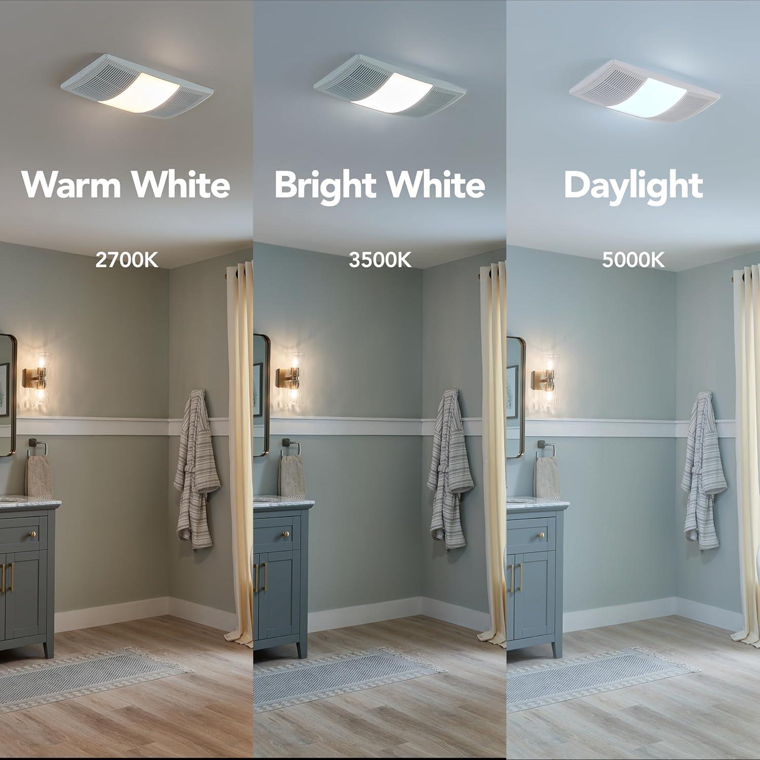 Broan NuTone BHFLED80 80 CFM Bathroom Fan
