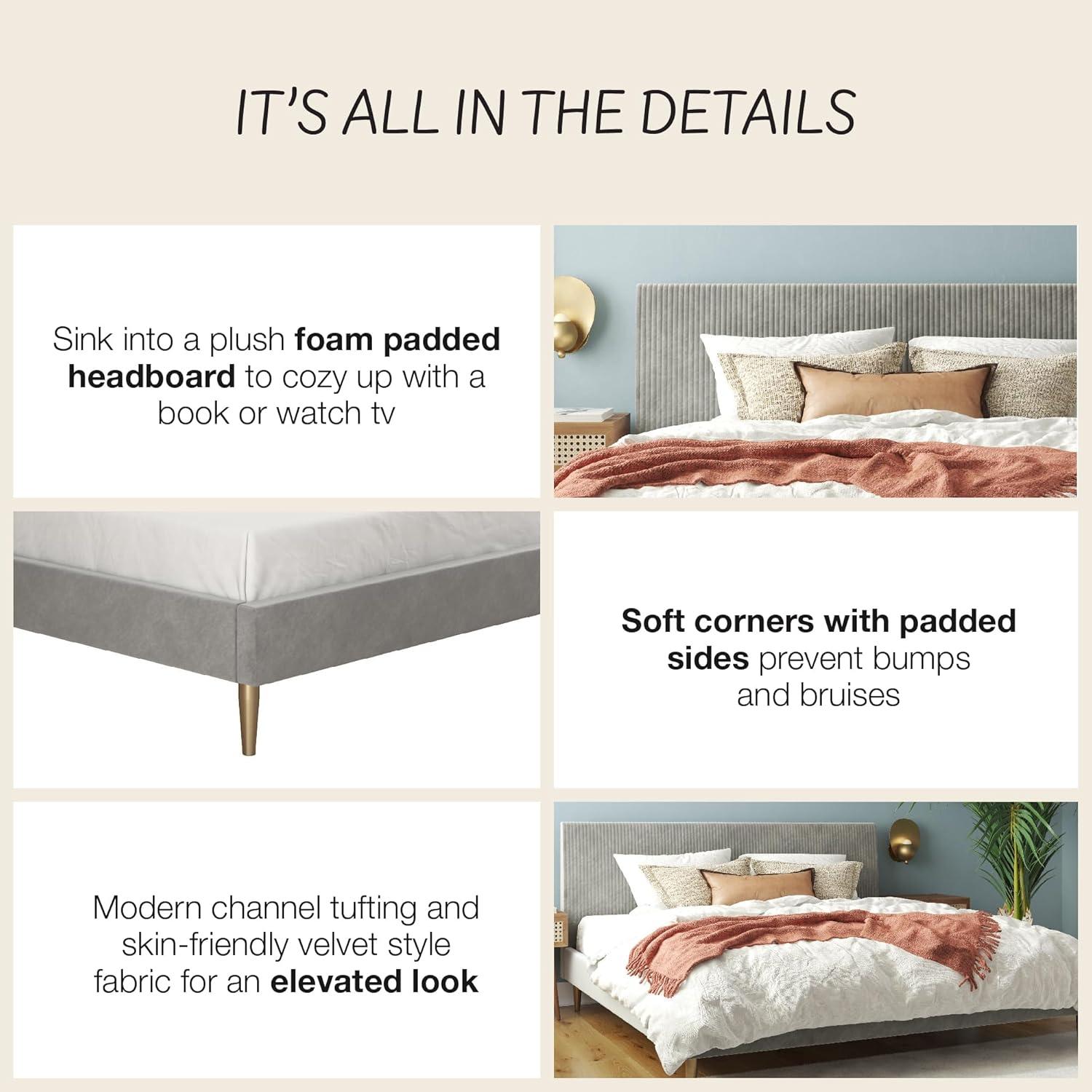 Daphne Upholstered Platform Bed