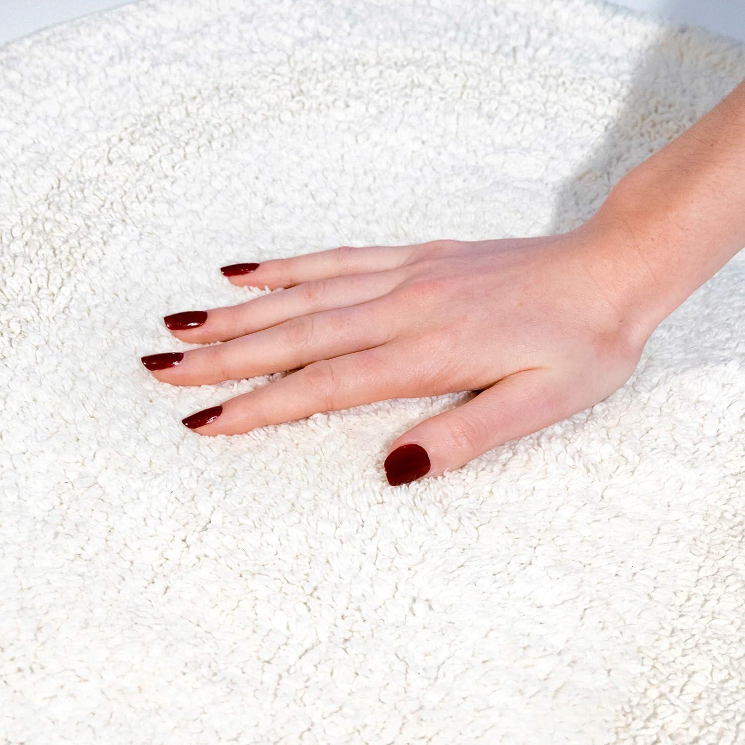 Chesapeake Oval Tub Mat Ivory (17"x24")