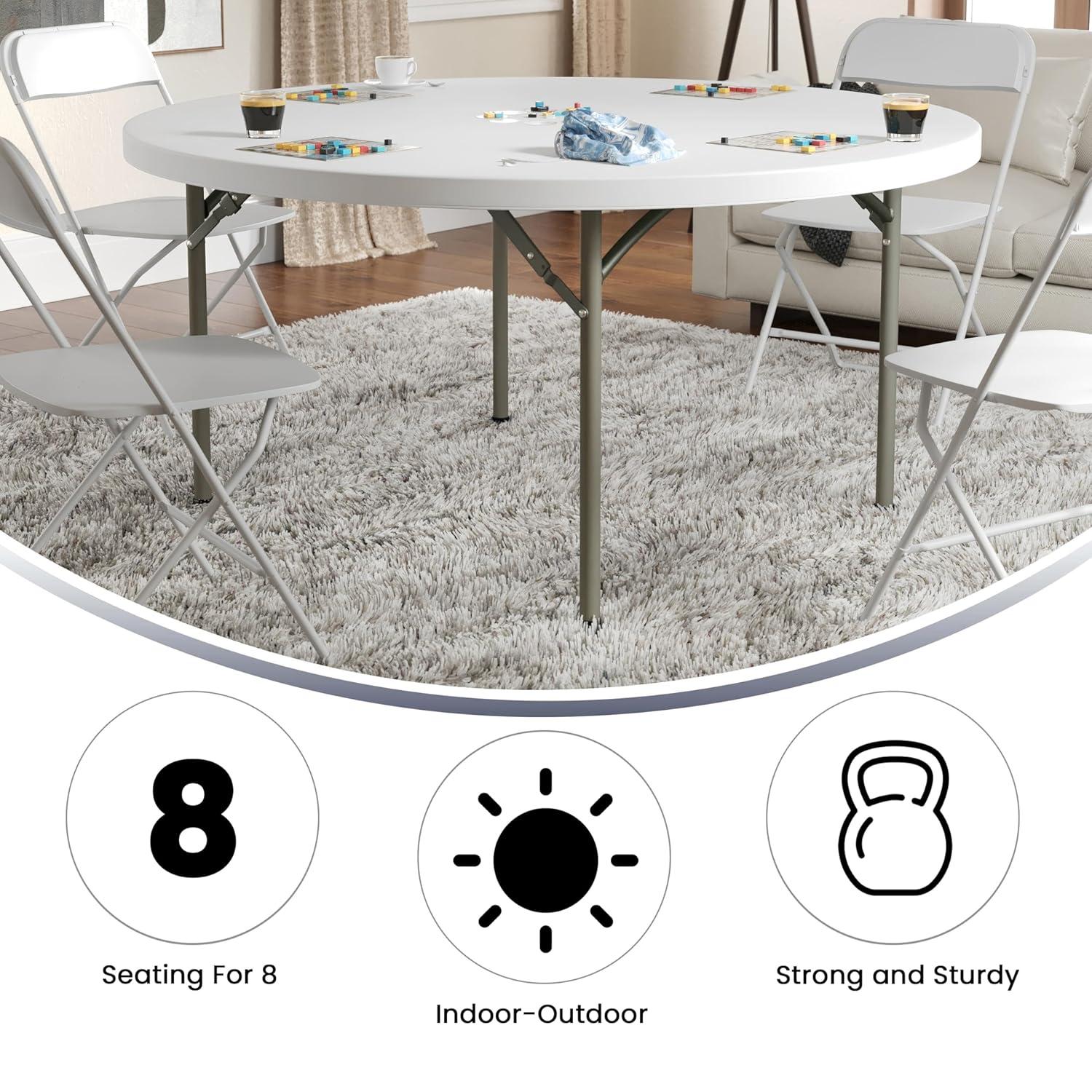 Flash Furniture Noah Plastic Folding Event Table