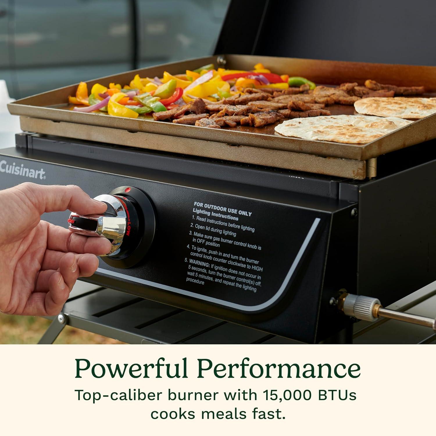 Cuisinart ® 17" Tabletop Gas Griddle with Hood