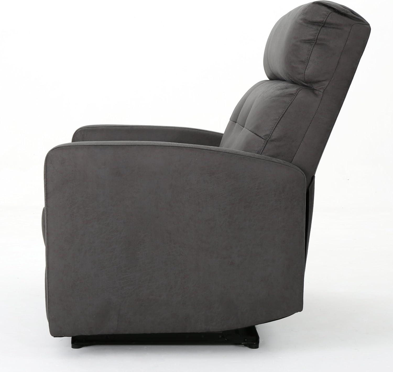 Halima 2-Seater Recliner - Slate - Christopher Knight Home: Upholstered Polyester, Hardwood Frame, 500lb Capacity