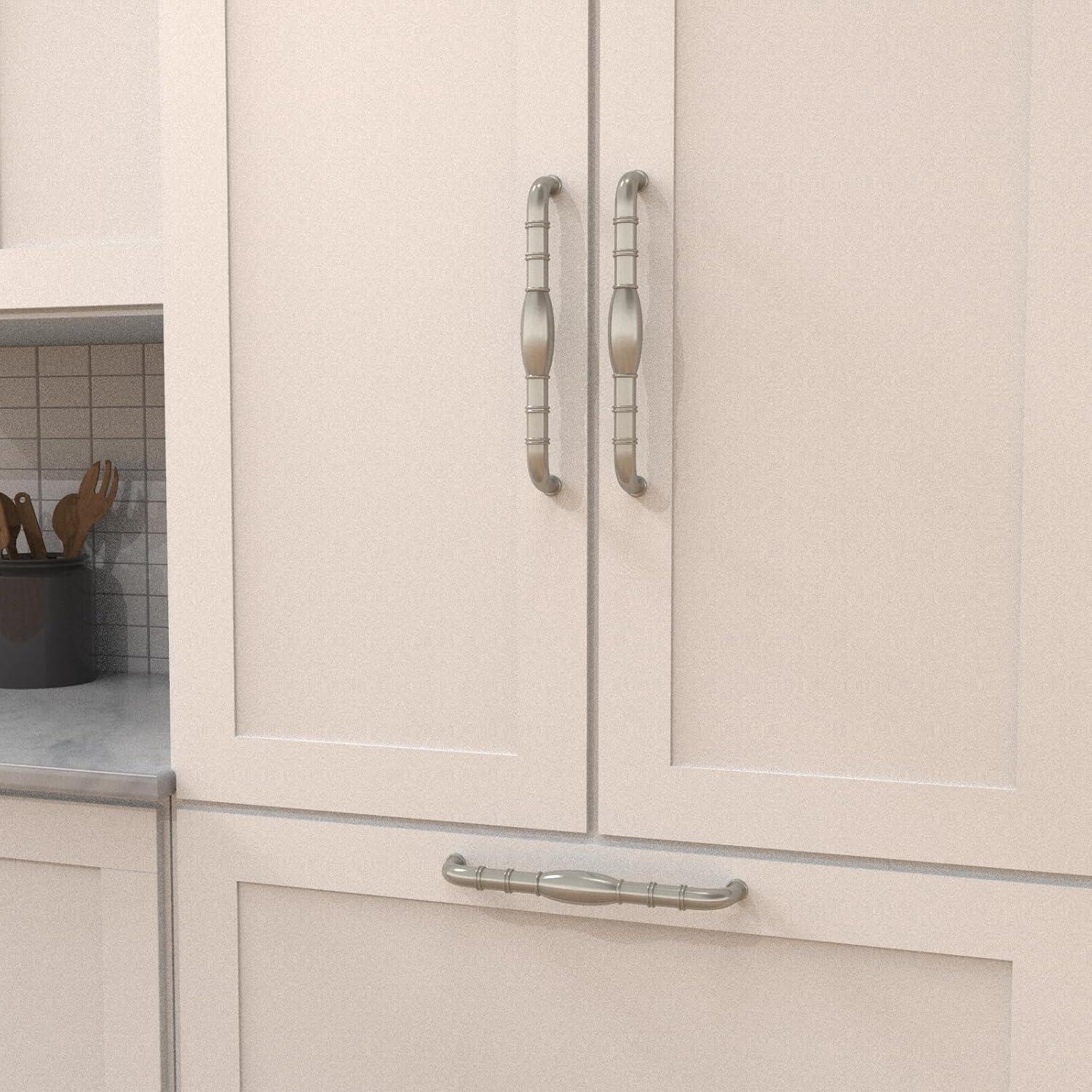 Hickory Hardware Williamsburg Collection Appliance Pull - 12" Center to Center Cabinet Pull Stainless Steel - Farmhouse Hardware for Drawers & Cabinets