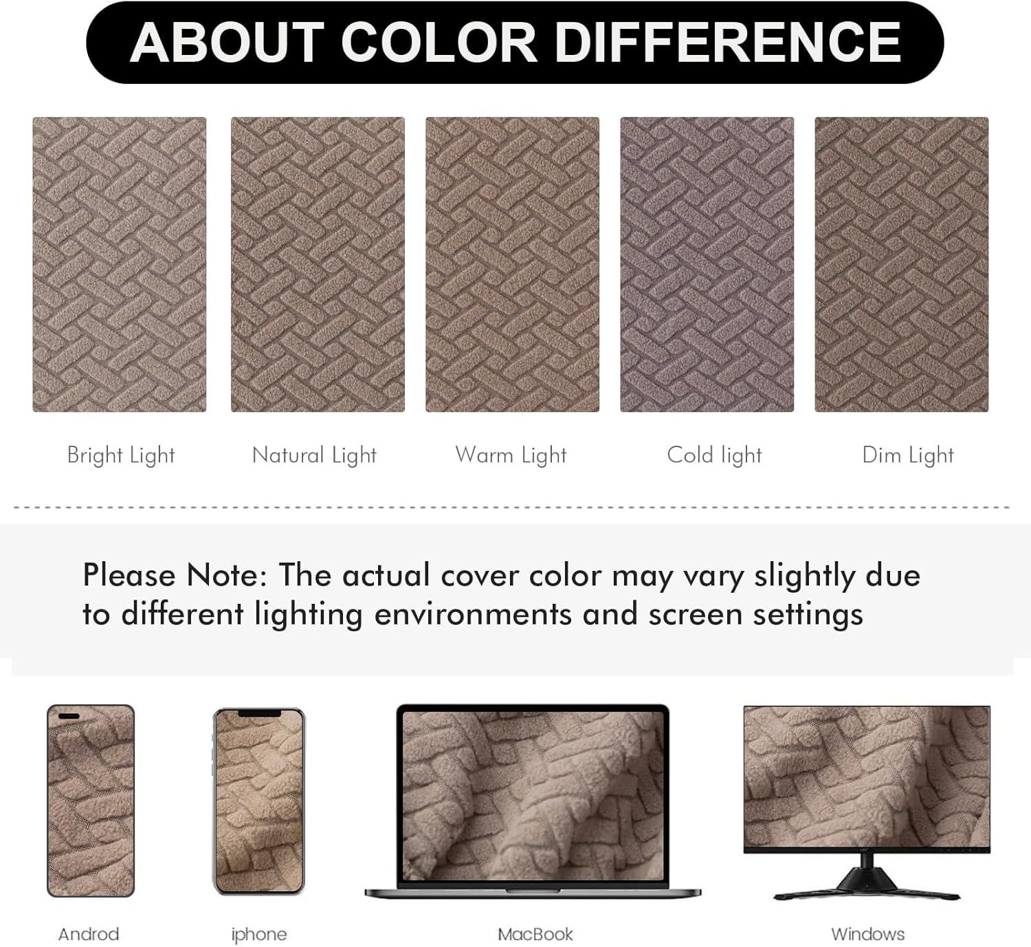 Genina Seat Covers for Dining Room Chair Seat Slipcovers Kitchen Chair Covers(Set of 4,Taupe)