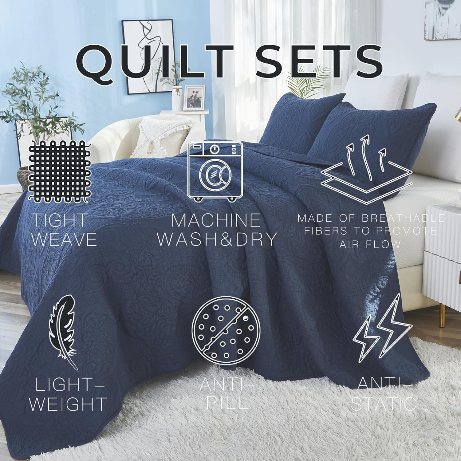 Austin Standard Geometric Shapes Coverlet Set