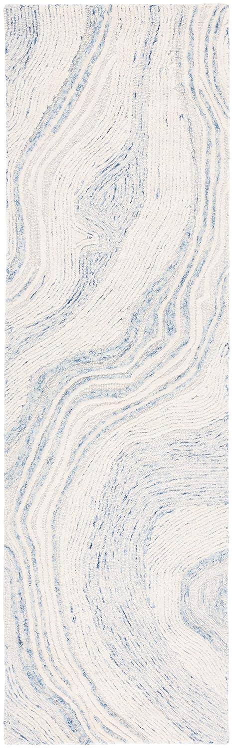 Fifth Avenue FTV121 Hand Tufted Indoor Runner - Blue/Ivory - 2'3"x8' - Safavieh
